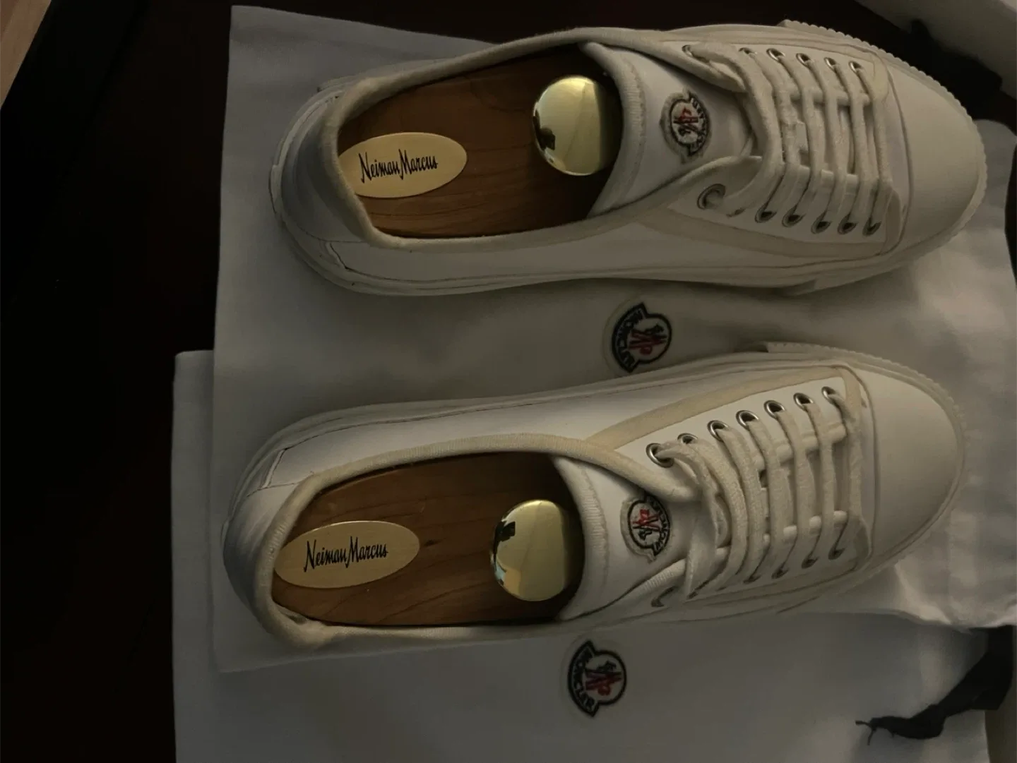 Moncler Vulcanized Project Sneakers - White, Size 9.0 image indicator(3)