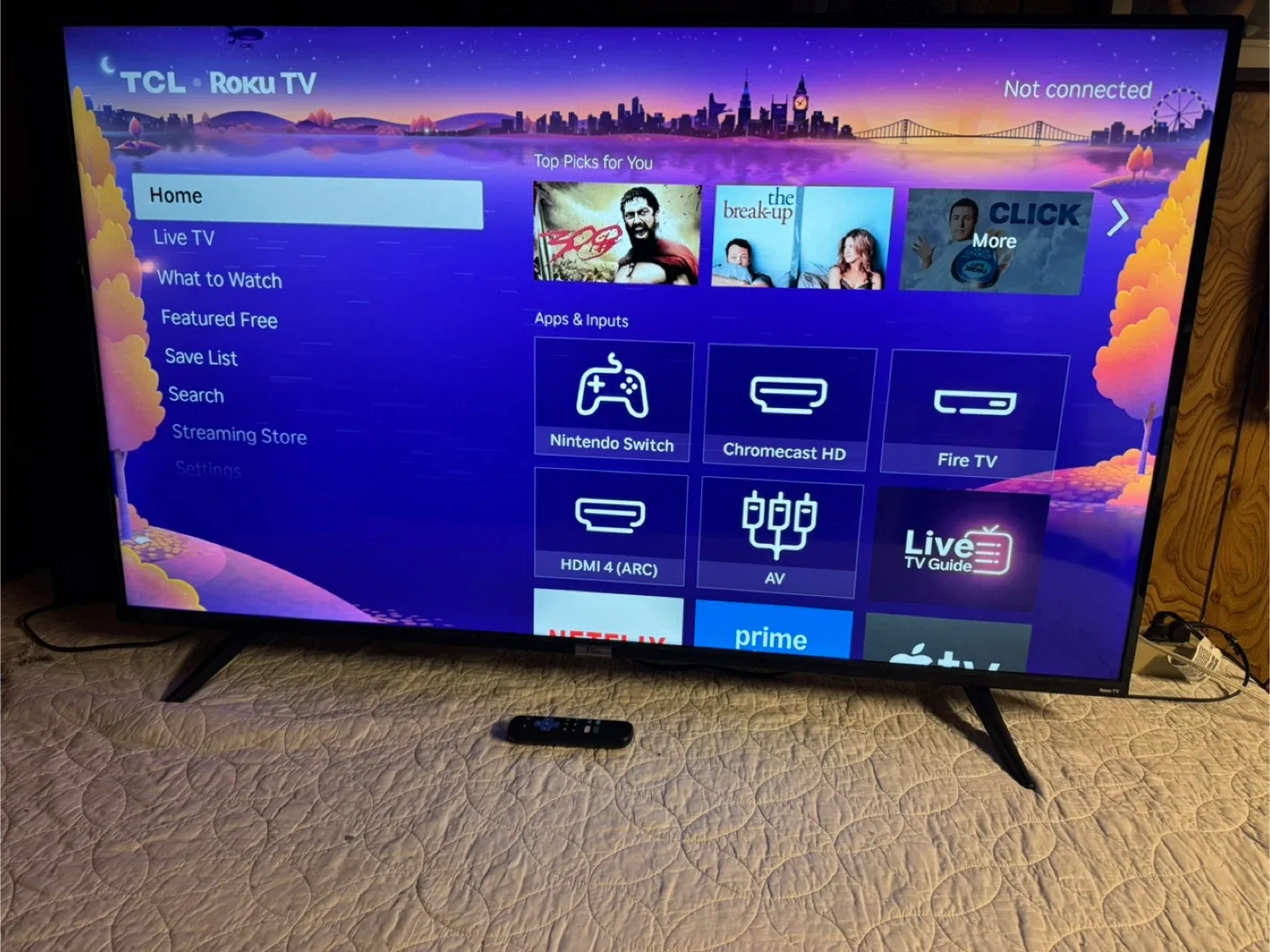 55” TCL 4K Smart Roku TV thumbnail