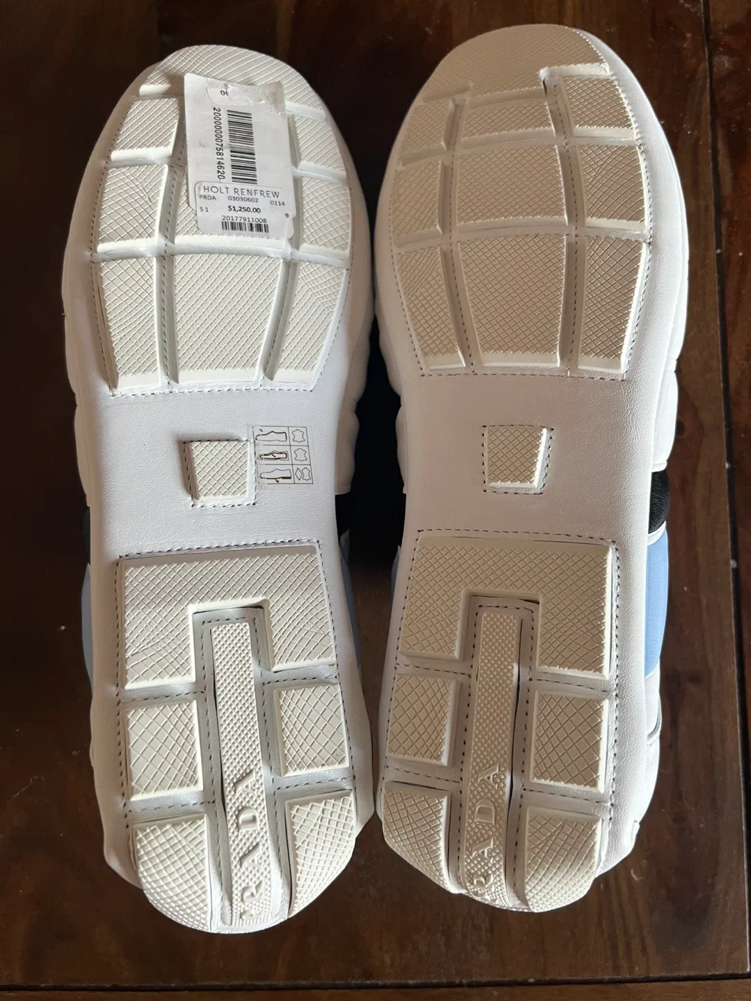 Prada Original - Calzatore Uomo White Leather Sneakers image indicator(6)