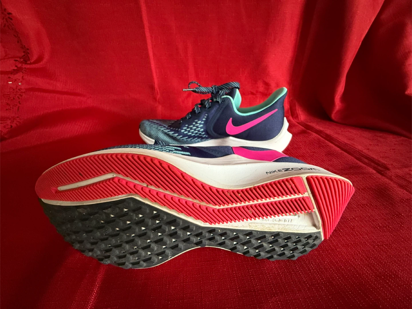 🧡Nike Zoom Running Shoes - Blue/Pink - photo 4