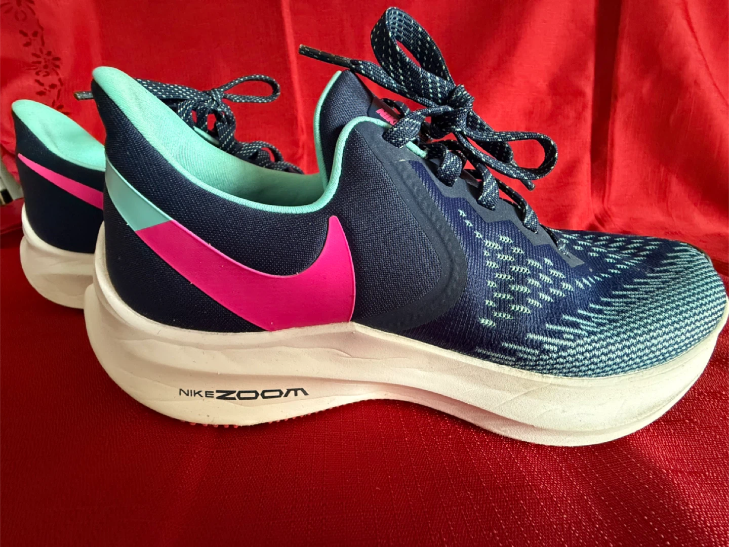 🧡Nike Zoom Running Shoes - Blue/Pink - photo 5