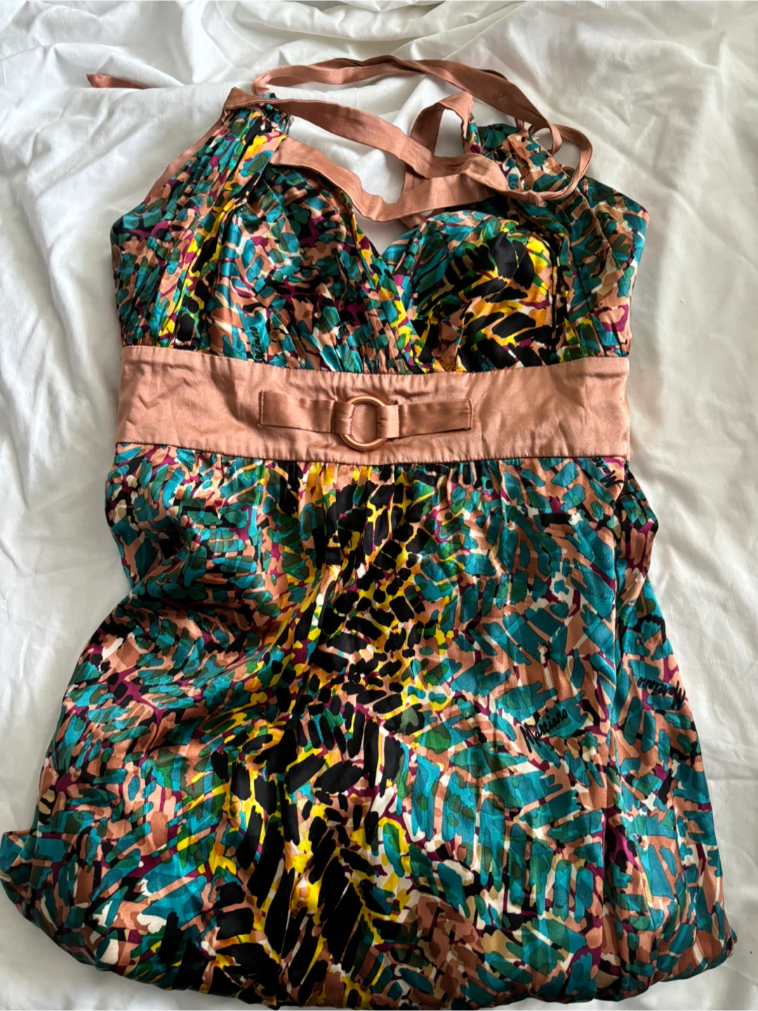 Mariana Halter Dress - Multi-colour