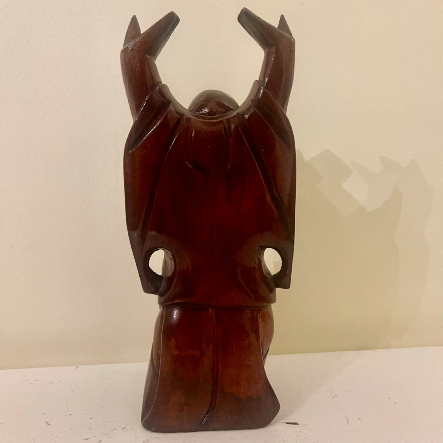 Laughing Hardwood Buddha image indicator(5)