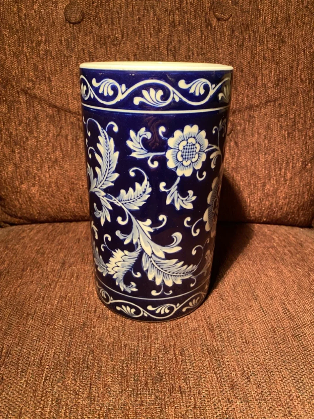 Pier 1 Imports Mandarin Ceramic Utensil Holder/Vase thumbnail