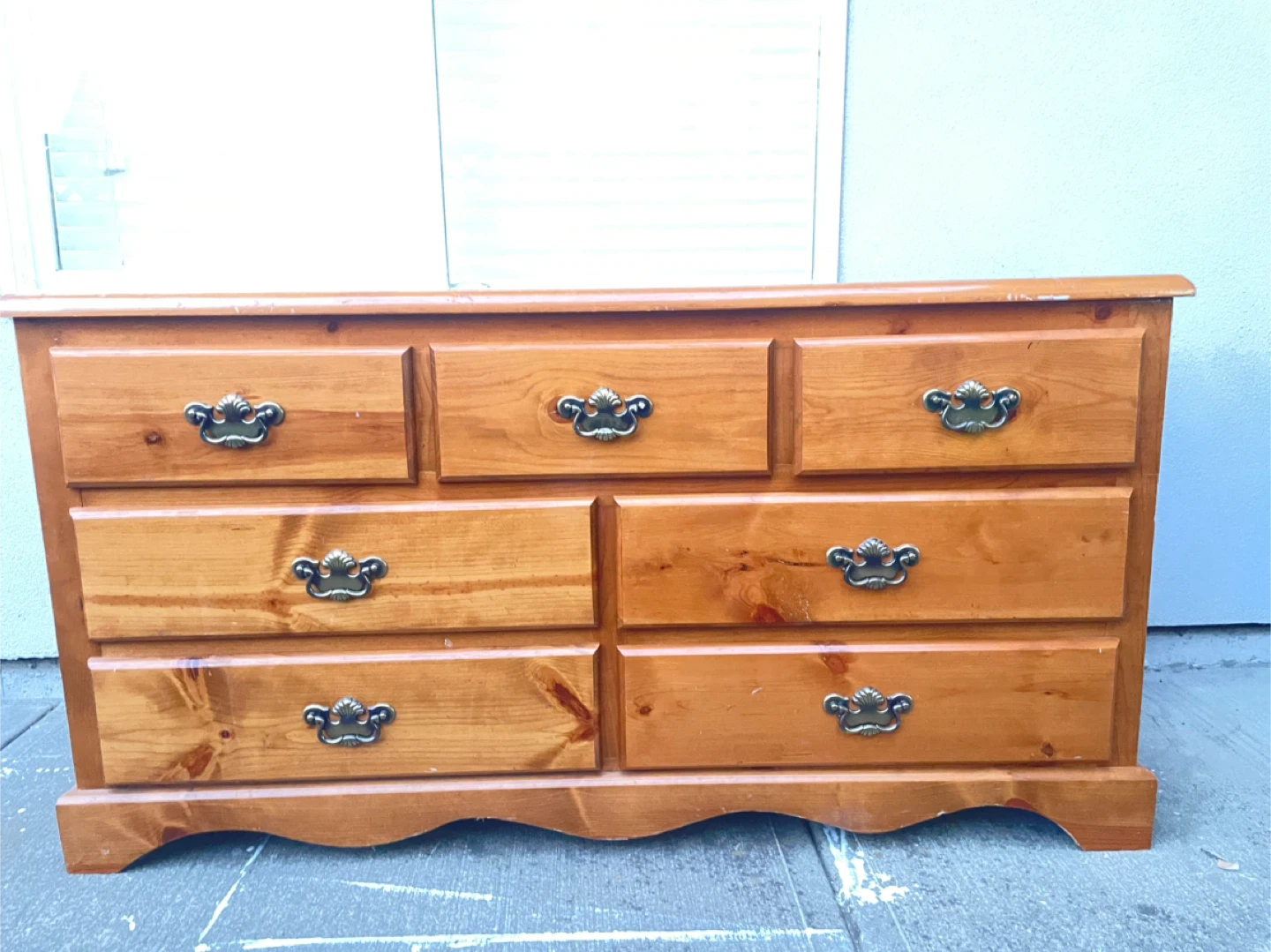Wooden 7-Drawer Dresser