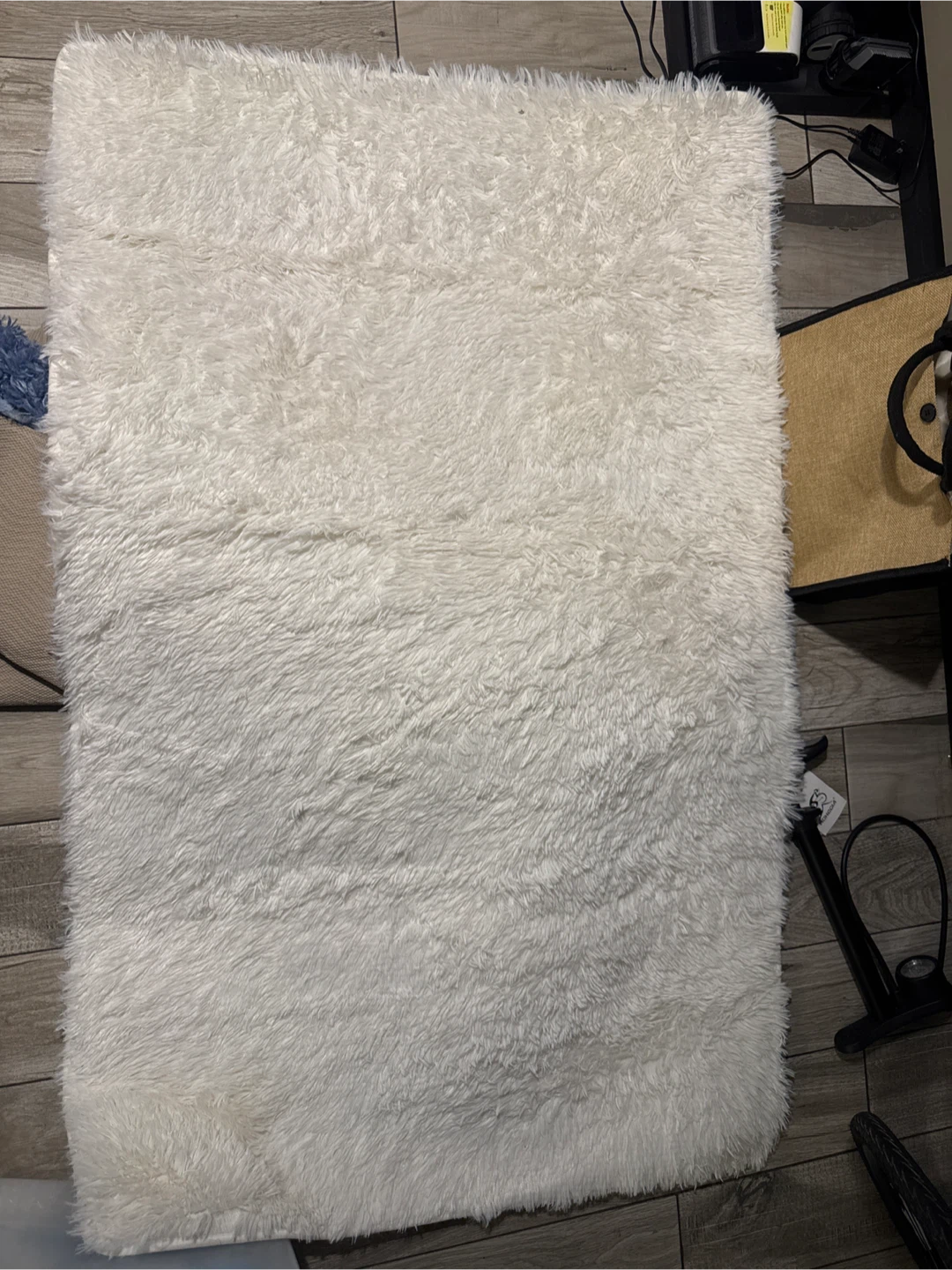 White Shag Rug