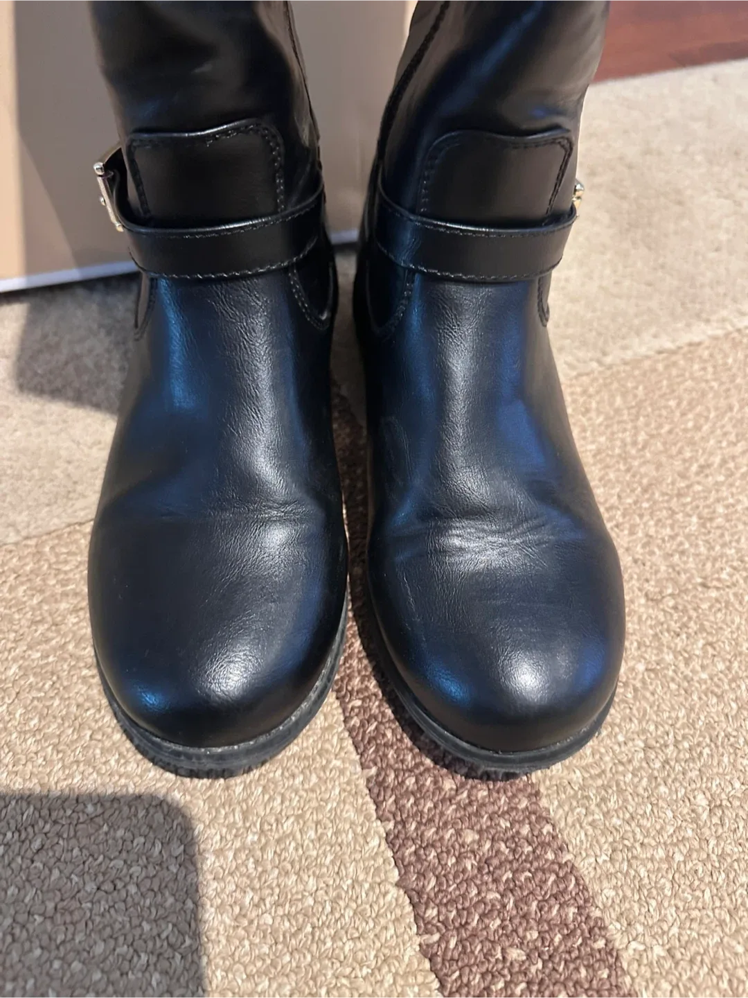 Michael Michael Kors Black Riding Boots - Girls Size 3 image indicator(3)