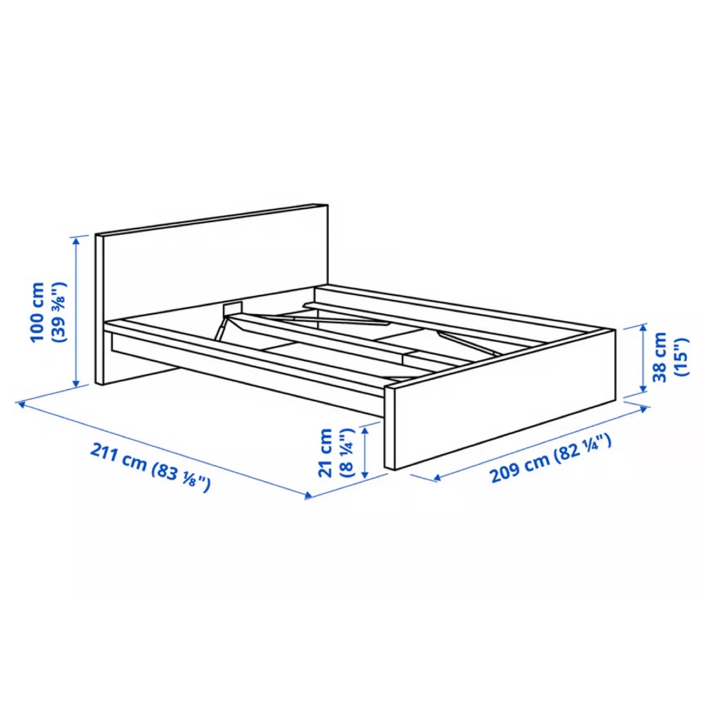 IKEA Malm Bed Frame - Black, King Size image indicator(2)