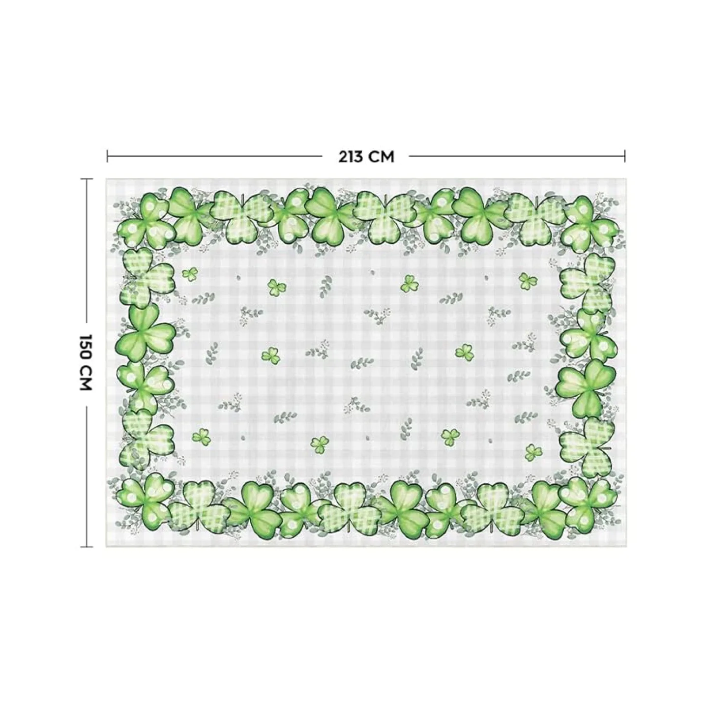 New St. Patrick's Day Shamrock Area Rug 5x7 ft image indicator(7)