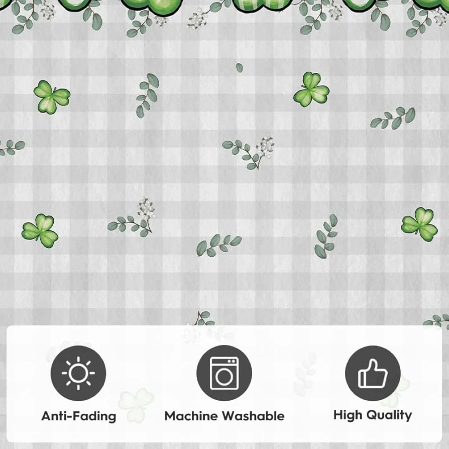 New St. Patrick's Day Shamrock Area Rug 5x7 ft image indicator(10)