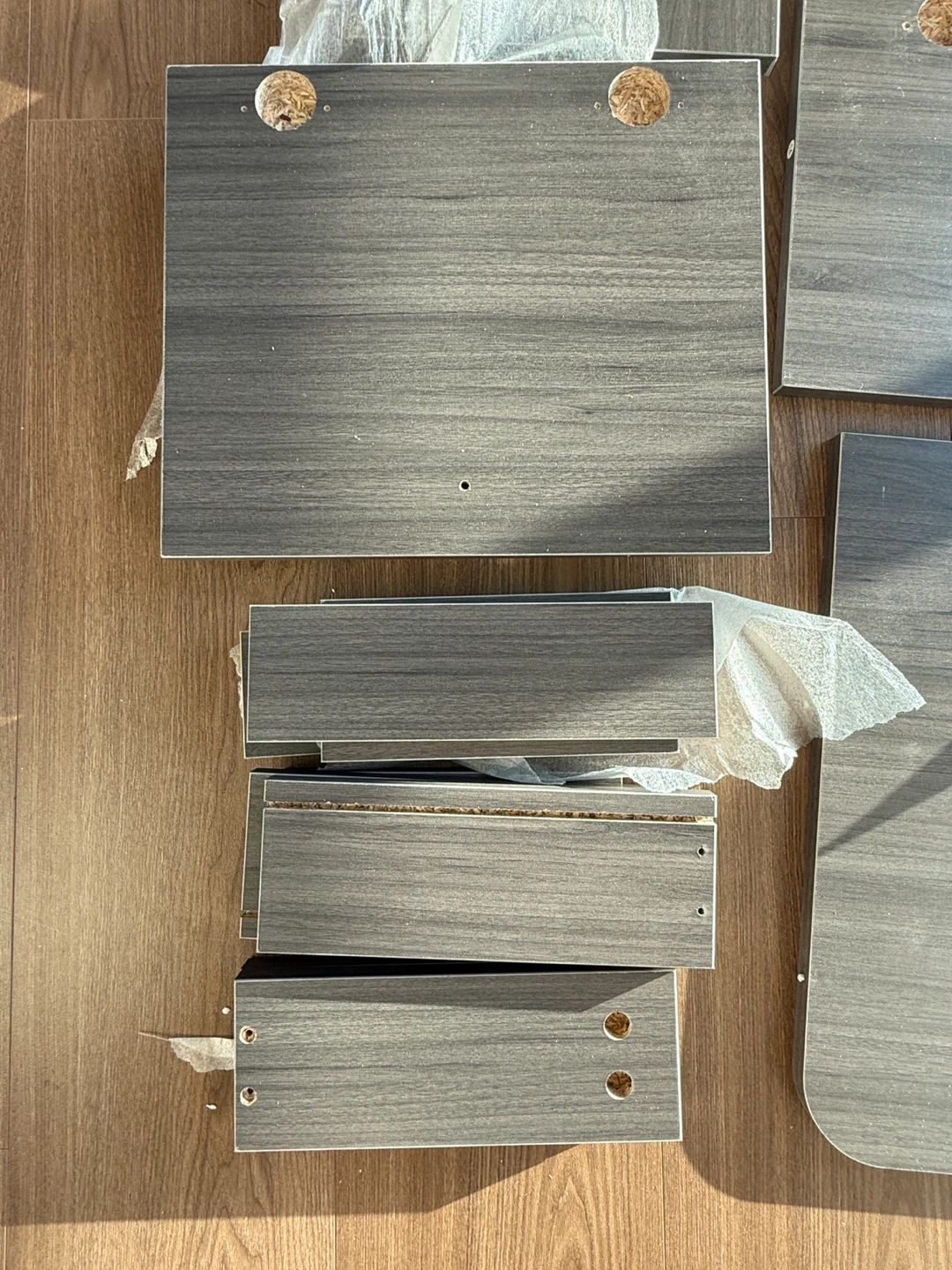 Homcom Drop Leaf Folding Dining Table - Grey - photo 4