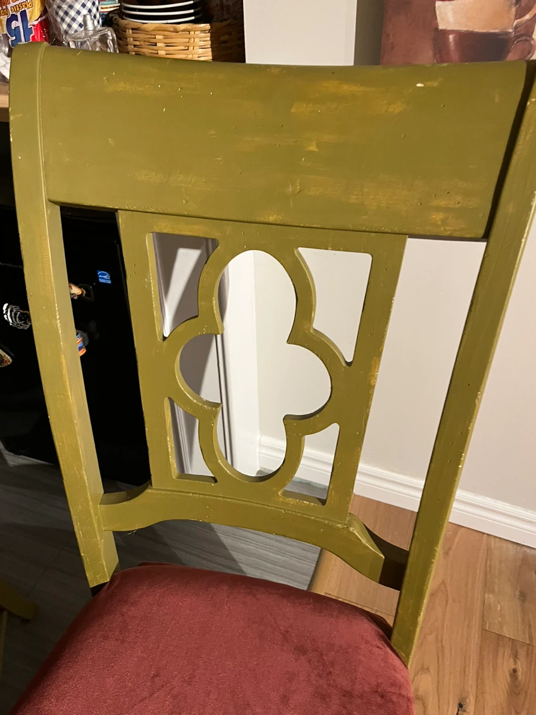 Vintage solid wood Dining Chairs - Set of 4 - photo 4
