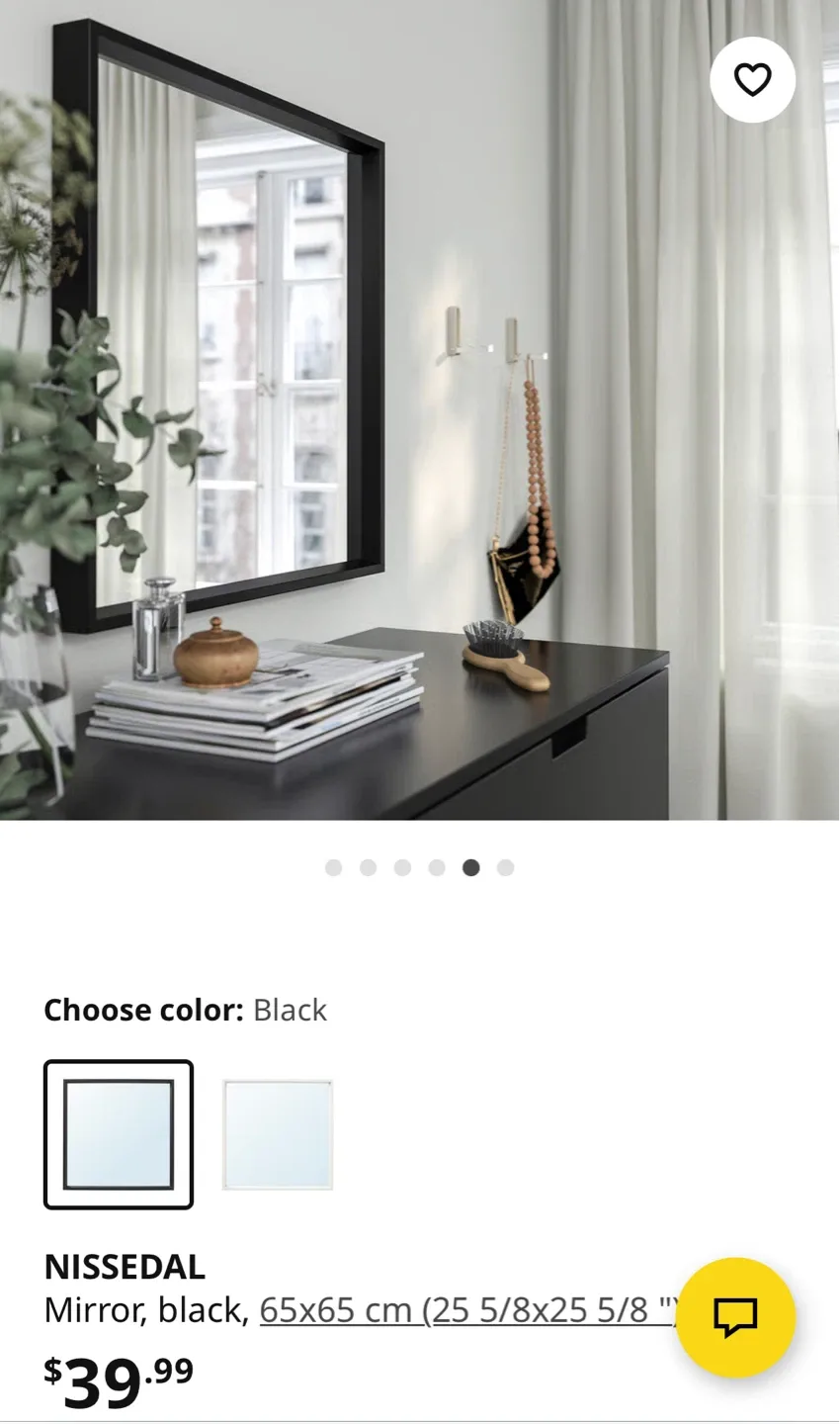 IKEA Mirror black image indicator(6)