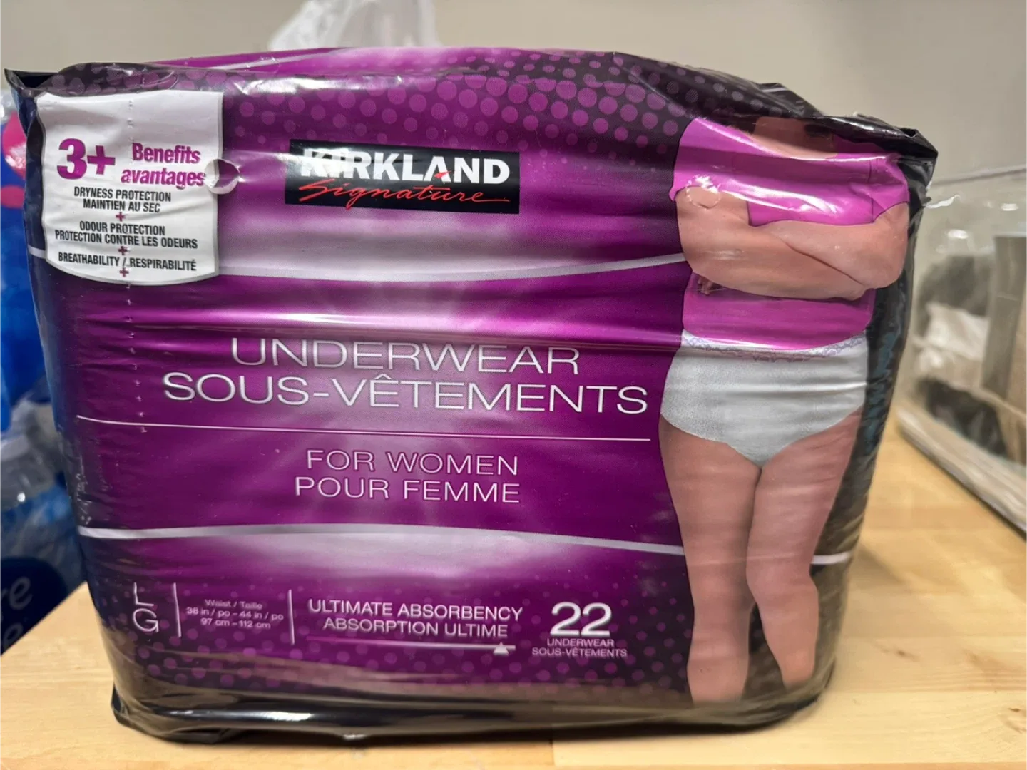 Kirkland Signature Underwear for Women, Size L/G