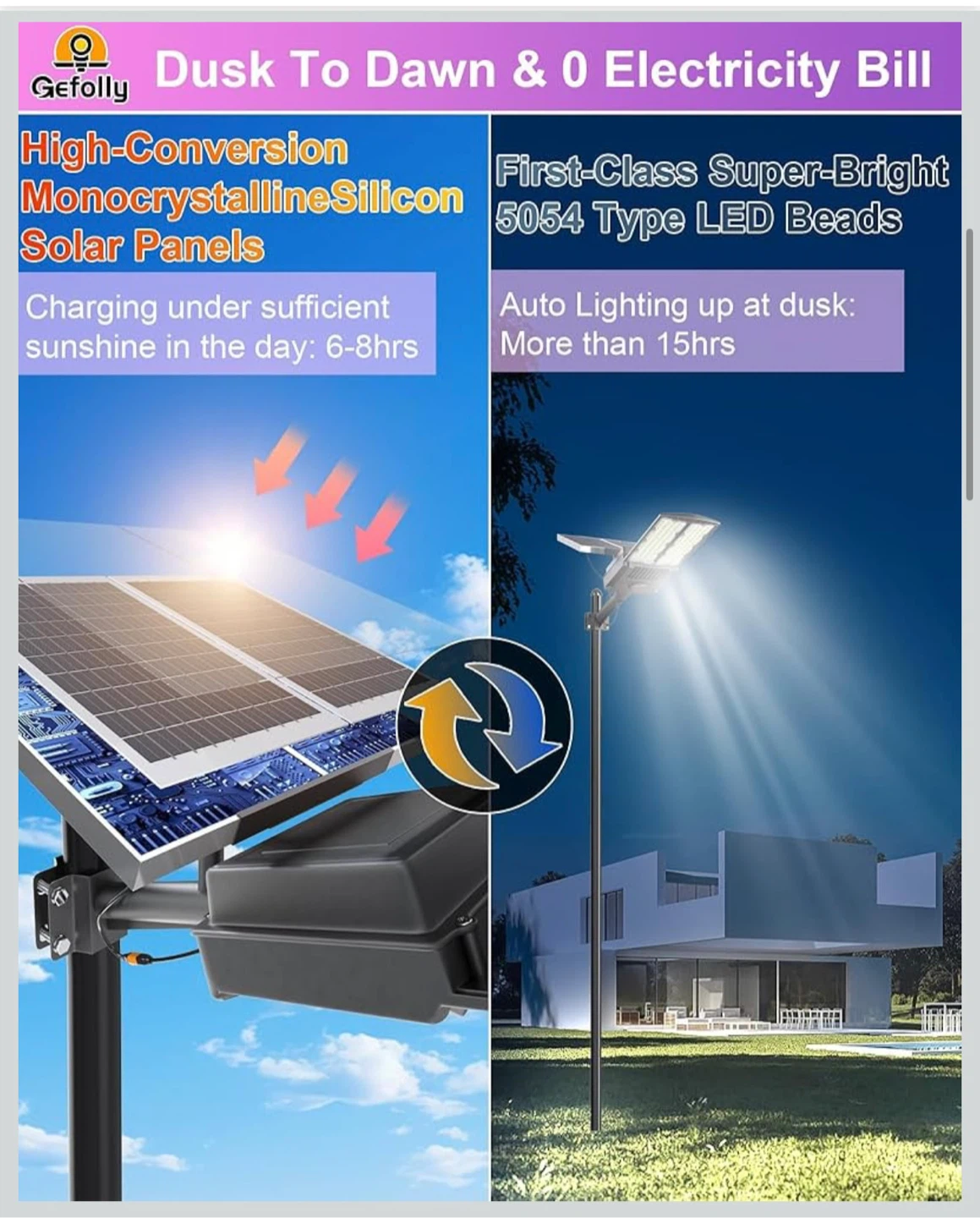 Gefolly SL-11000W Solar Street Light - photo 3