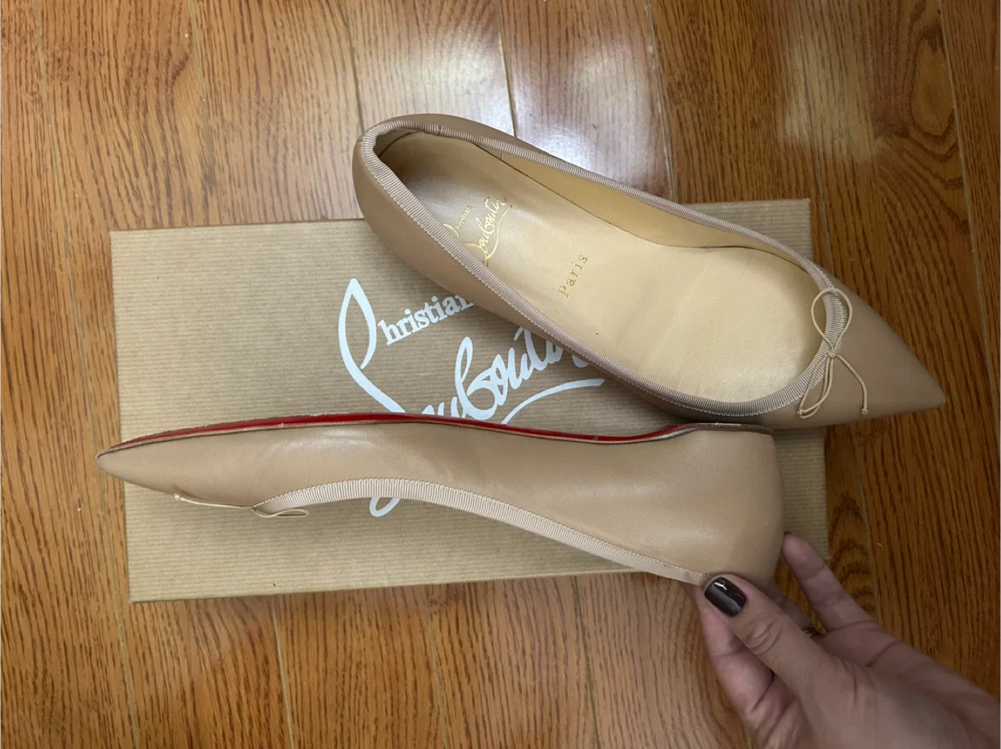 Christian Louboutin Pointed Ballerina Flats - Size 40.5 image indicator(3)