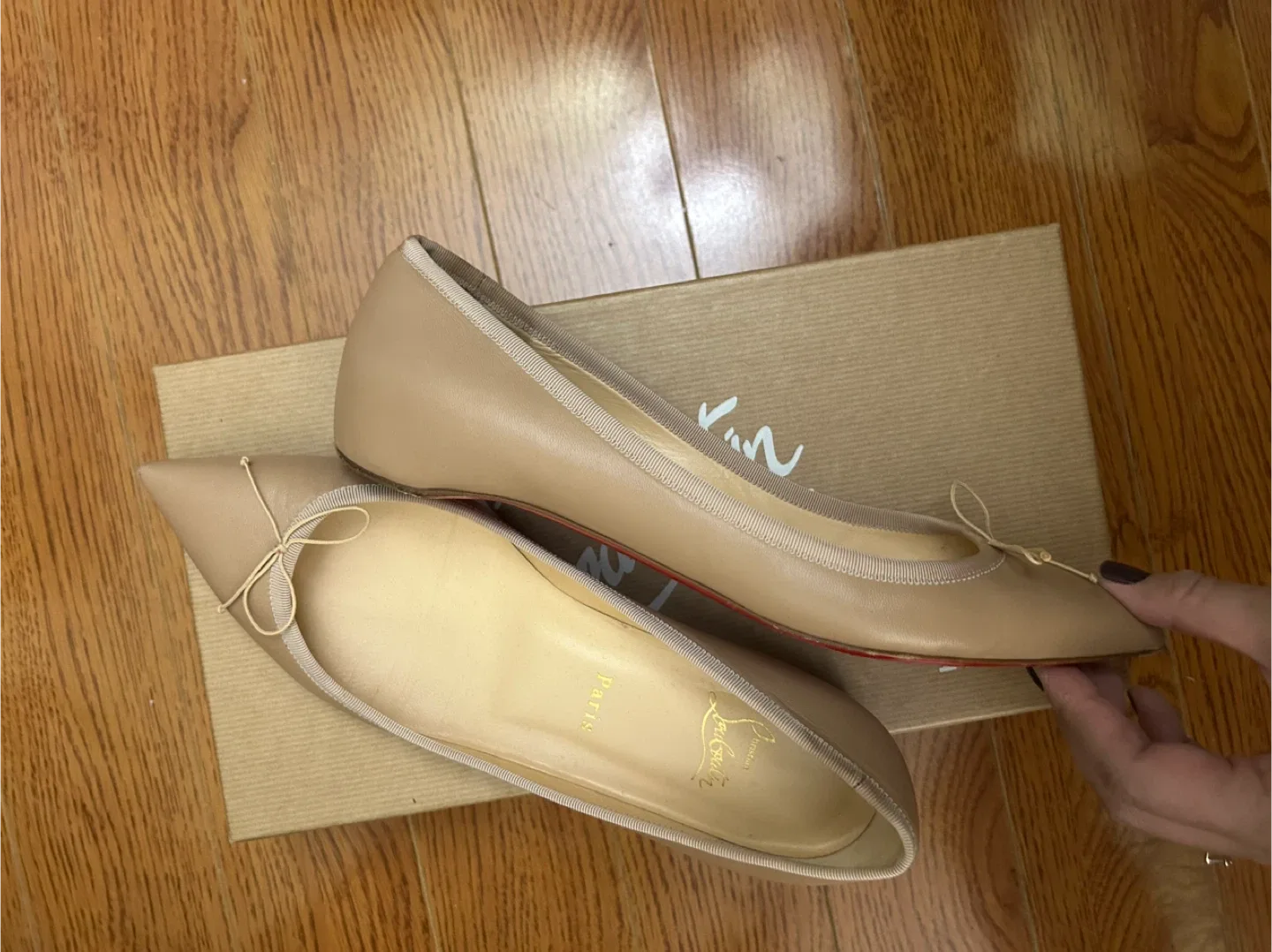Christian Louboutin Pointed Ballerina Flats - Size 40.5 image indicator(5)