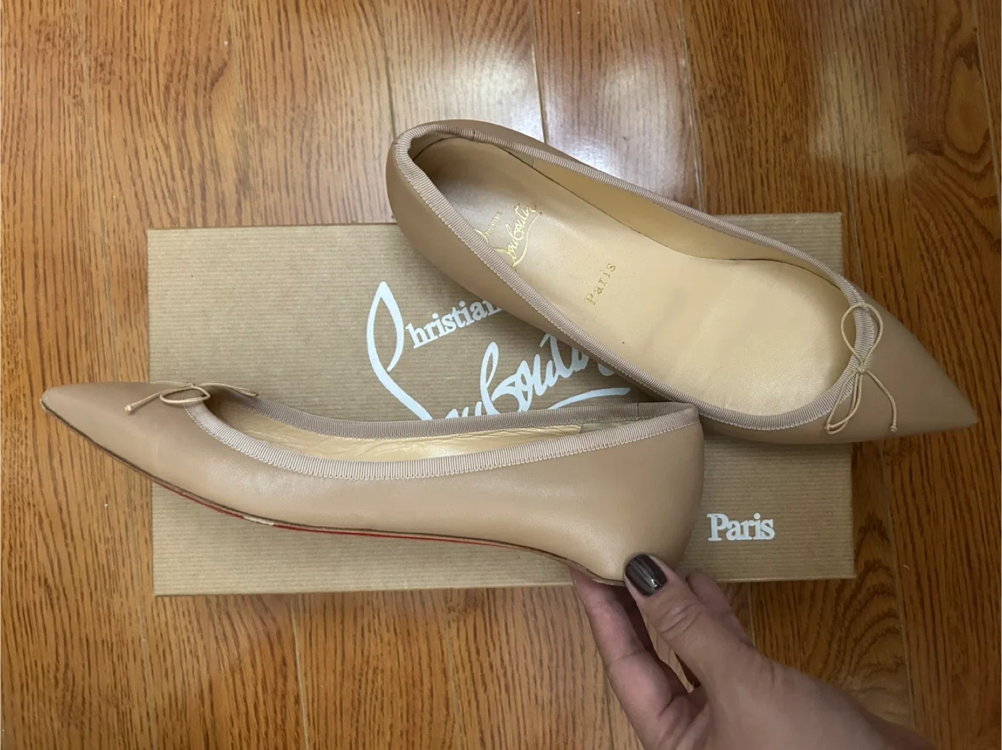 Christian Louboutin Pointed Ballerina Flats - Size 40.5 image indicator(2)