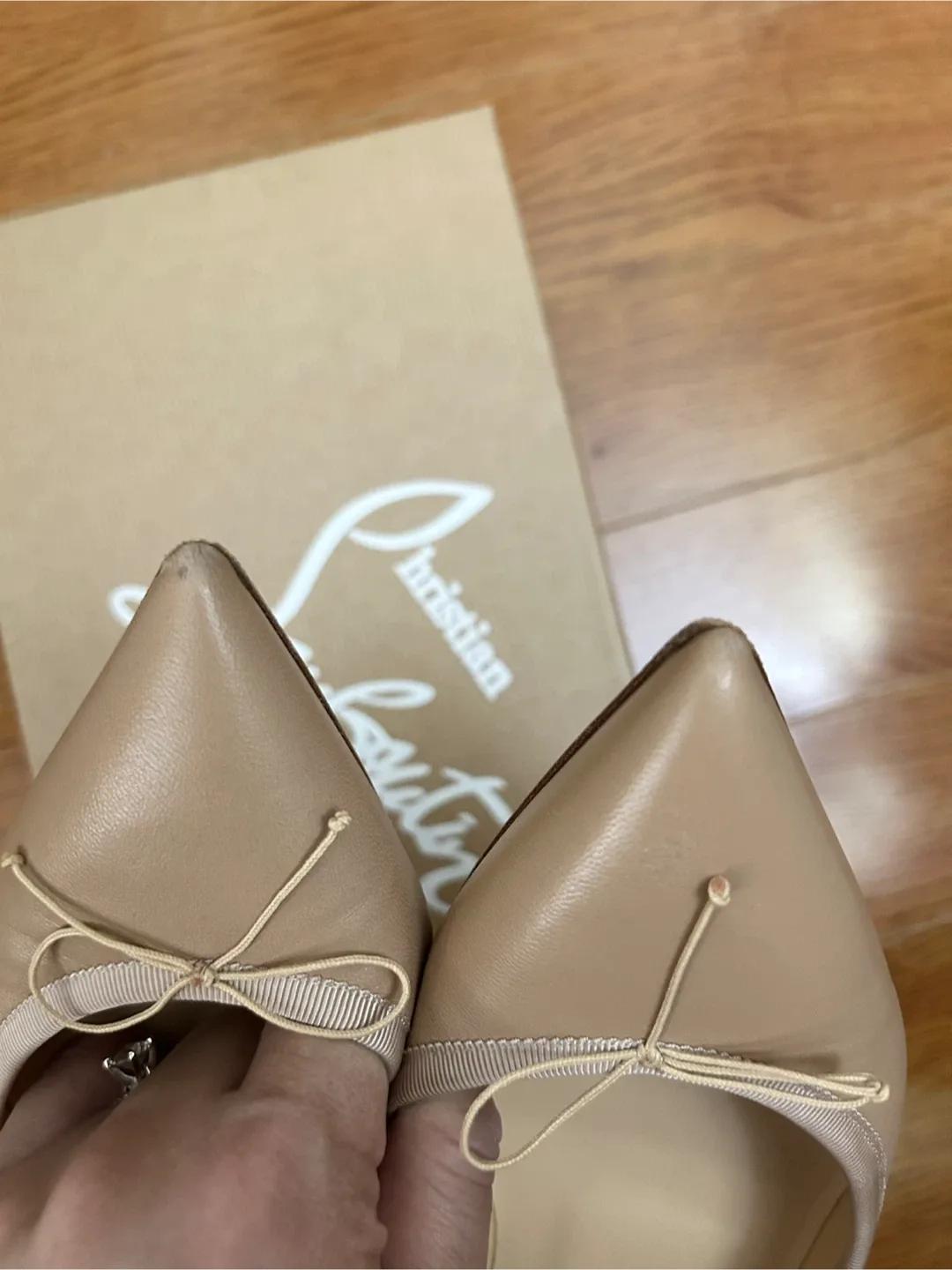 Christian Louboutin Pointed Ballerina Flats - Size 40.5 image indicator(7)