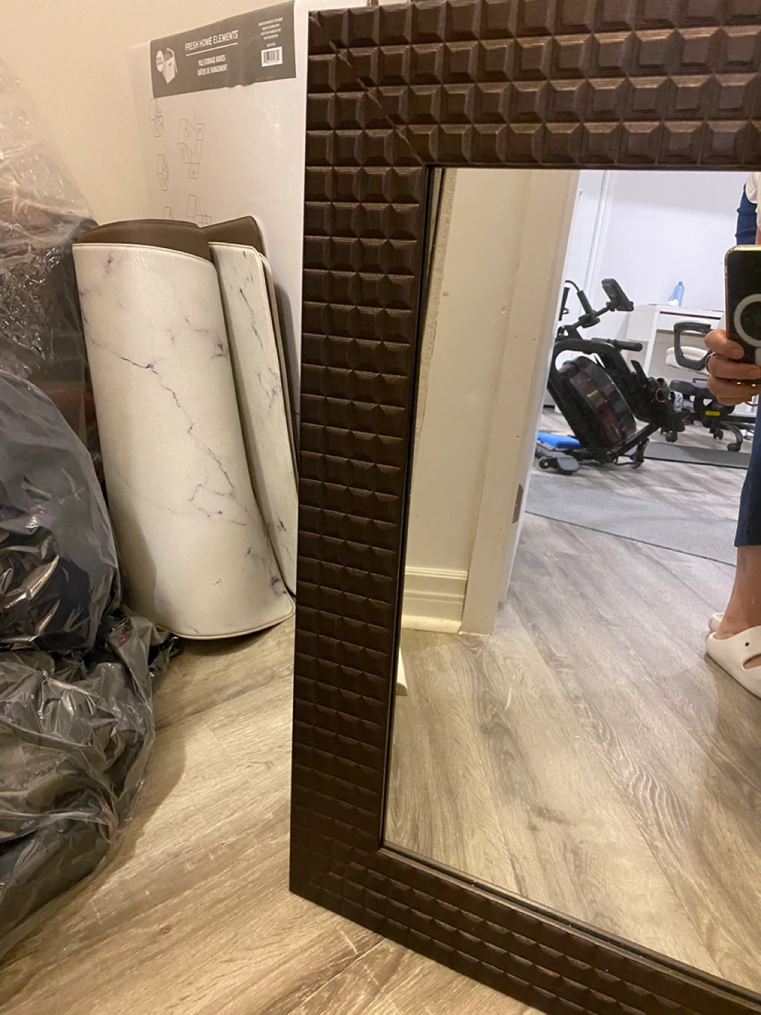Brown Framed Mirror - photo 2