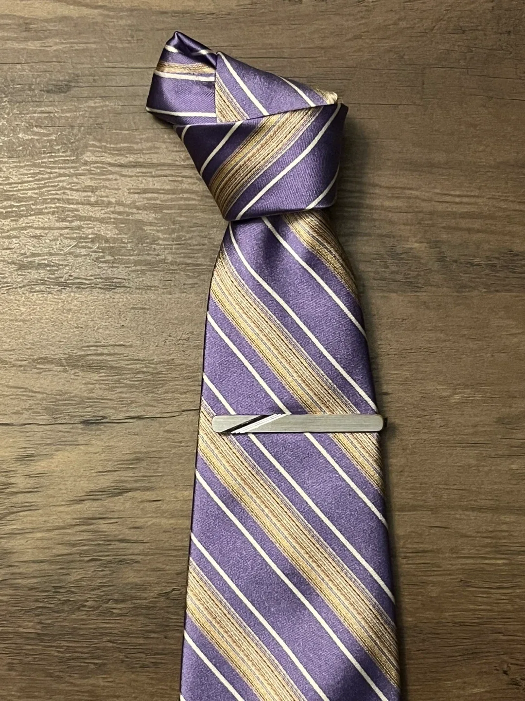 Silver-tone Tie Clip