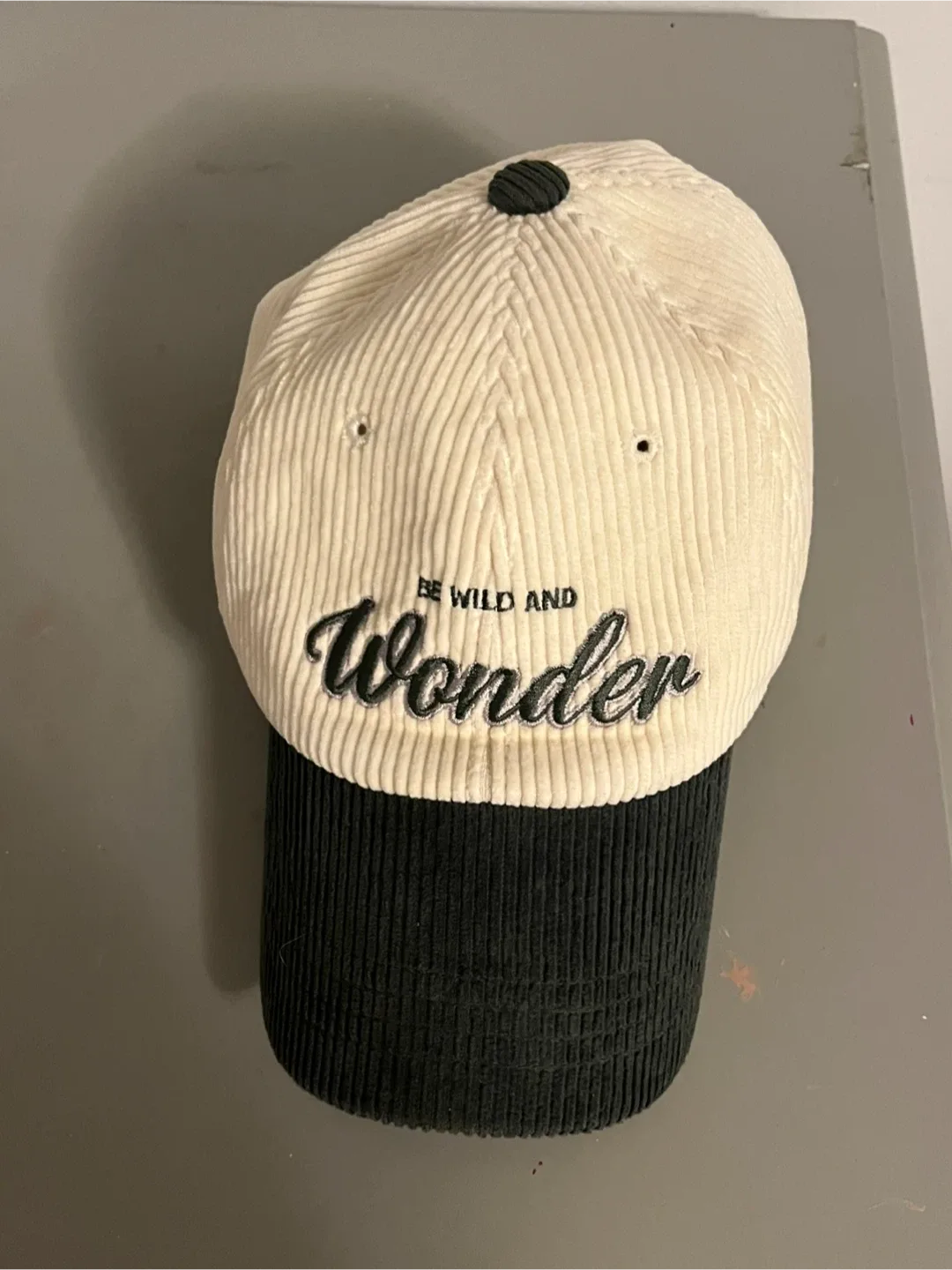 Be Wild and Wonder Corduroy Baseball Cap thumbnail
