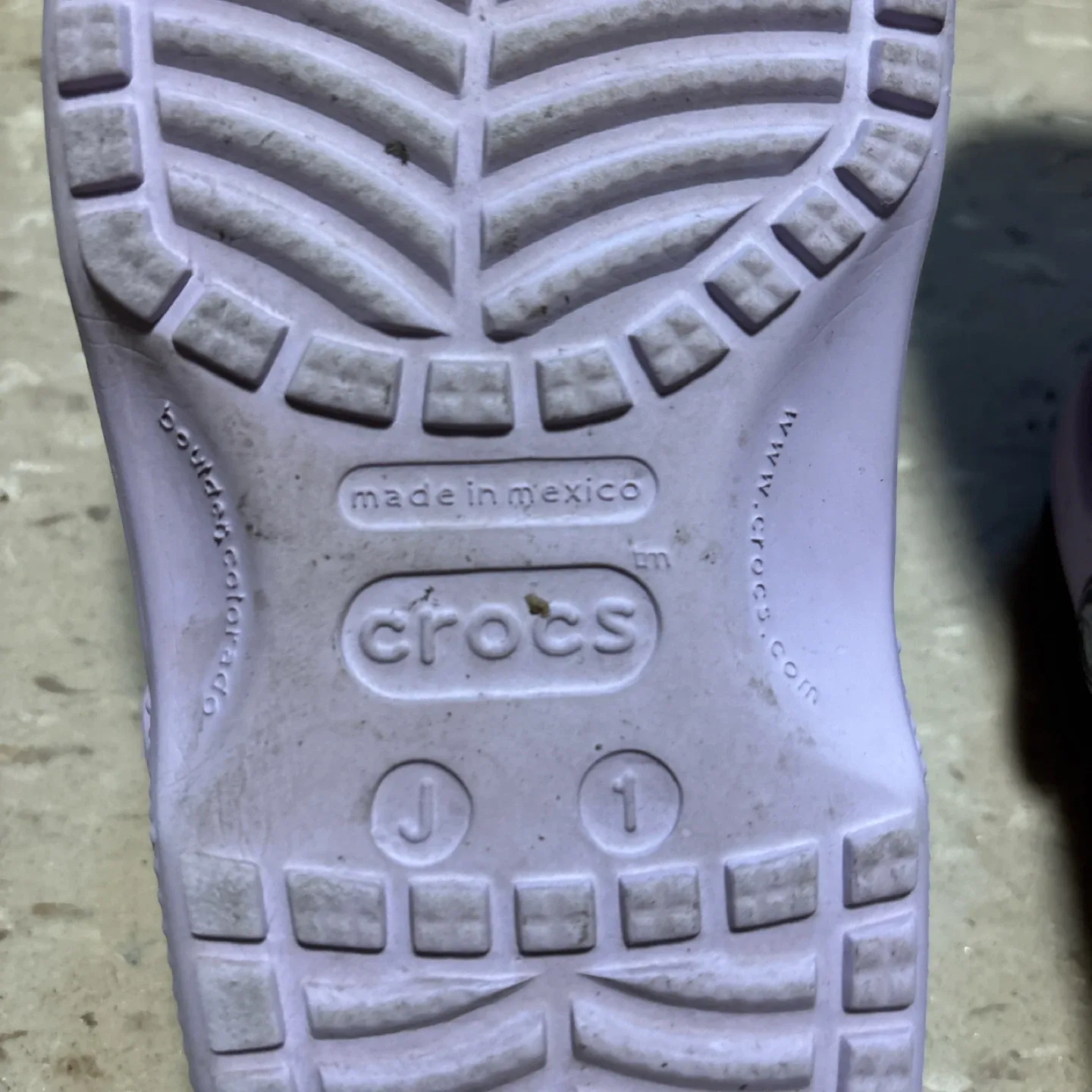 Kids Crocs Classic Clog Lavender Size J1 image indicator(5)