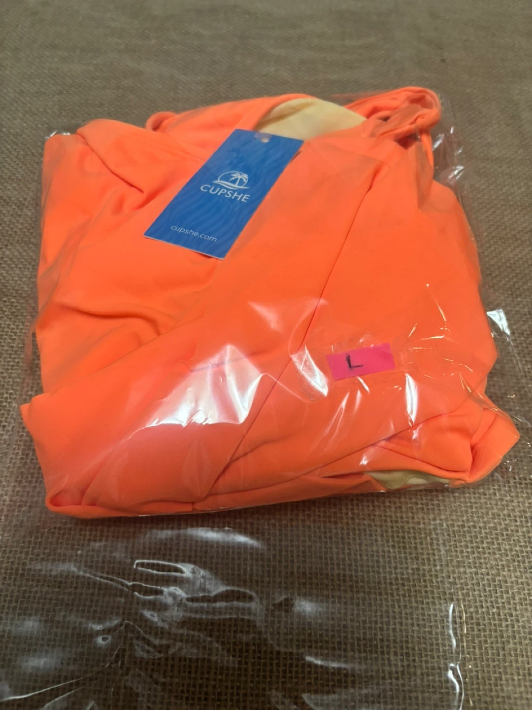 Cupshe Orange One Piece Swimsuit - Size L - New - photo 2