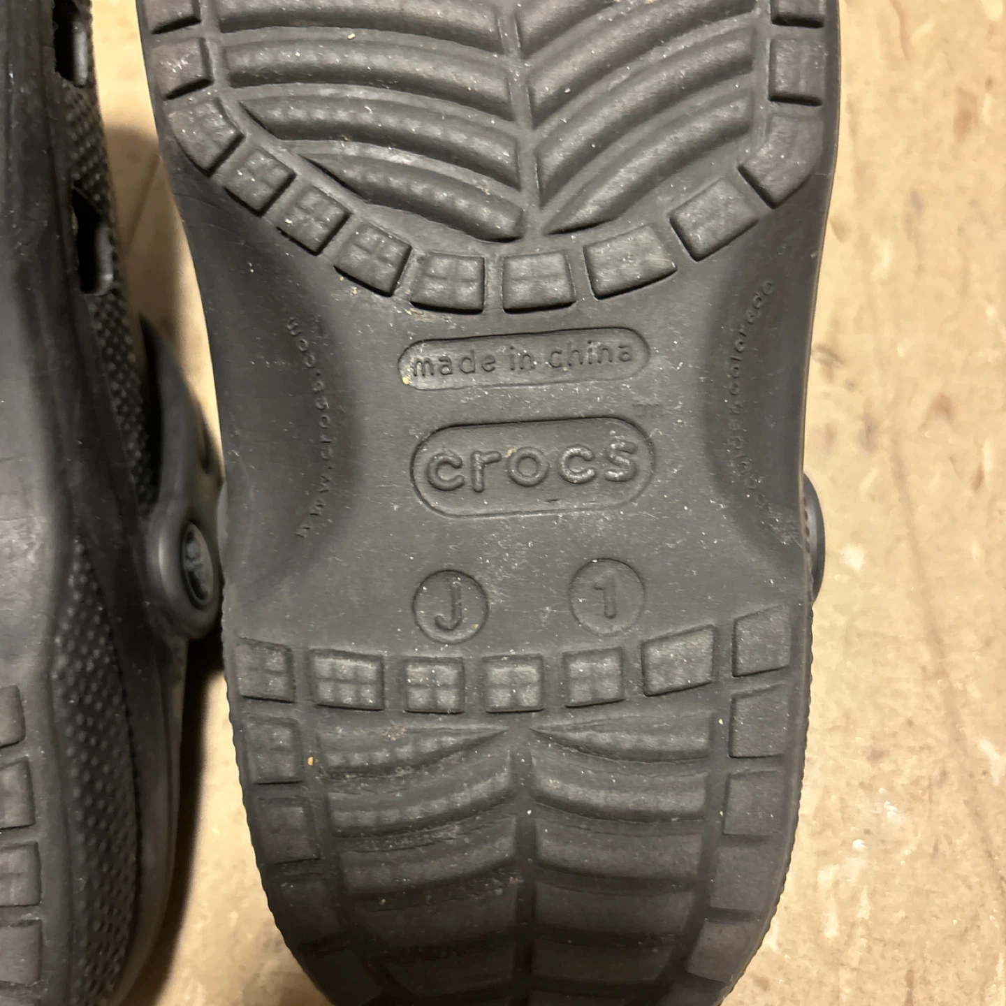 Kids Black Crocs Clogs - Size J1 - photo 5