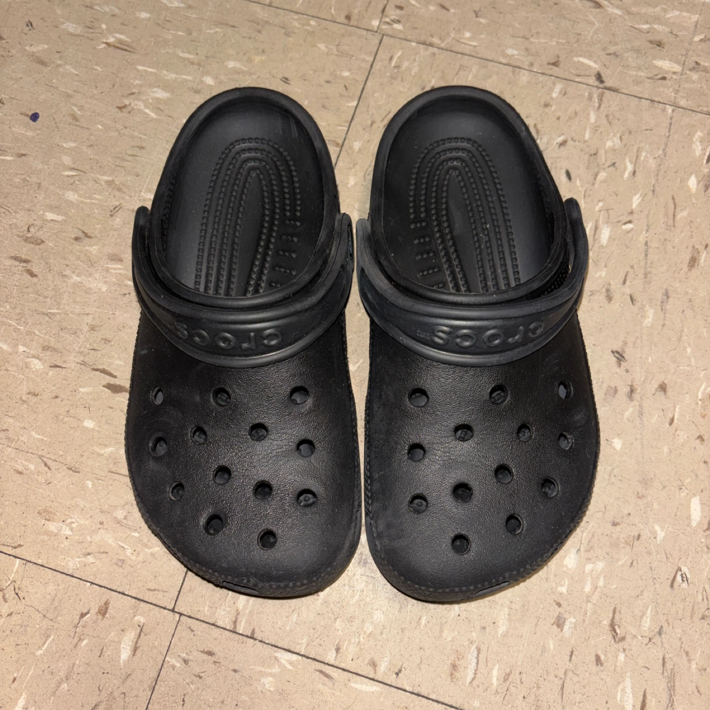 Kids Black Crocs Clogs - Size J1