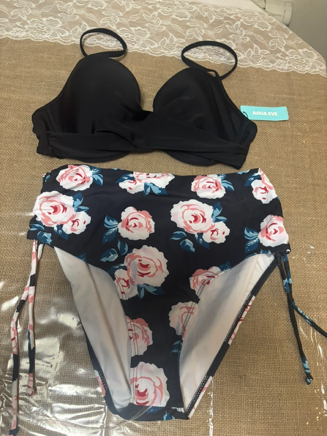 Aqua Eve Swimsuit Set, Size M - photo 2