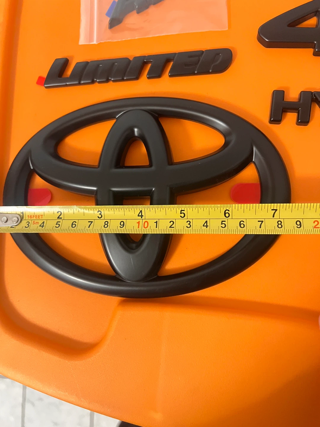 Brand New OEM Toyota Exterior Emblem Blackout Overlay Badges - photo 3