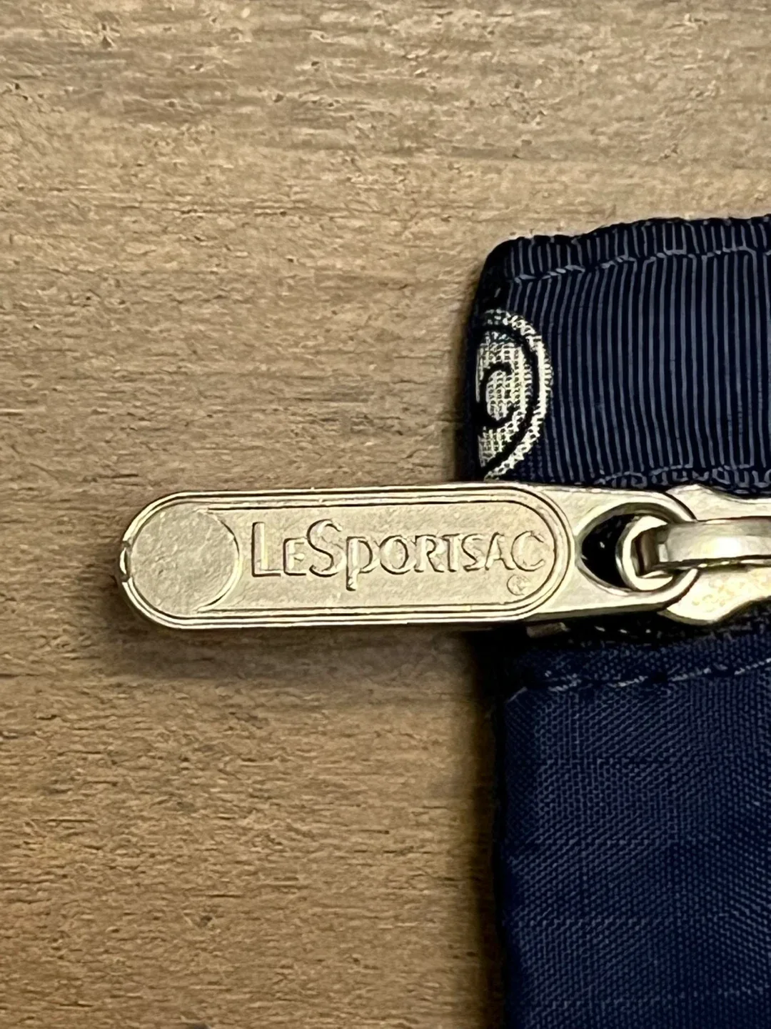 LeSportsac Navy Blue Pouch (Made in the USA). image indicator(5)