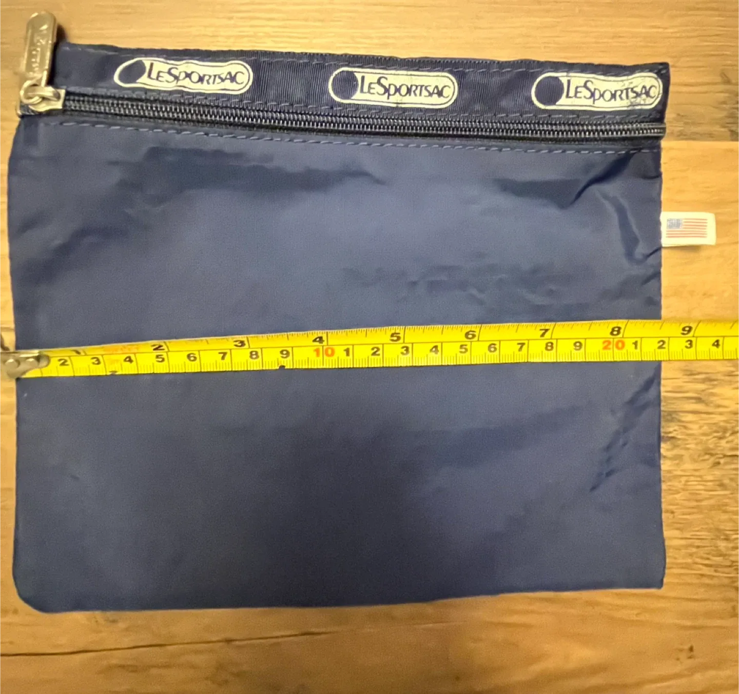 LeSportsac Navy Blue Pouch (Made in the USA). thumbnail
