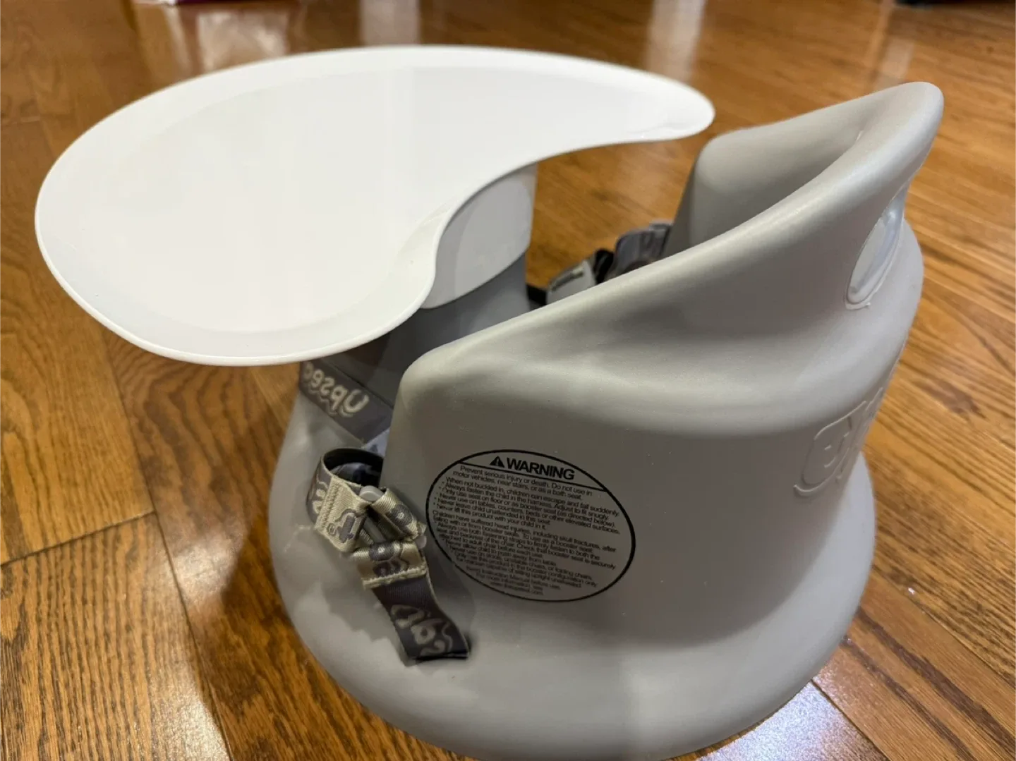 Upseat Baby Floor Seat Booster Chair with Tray image indicator(2)