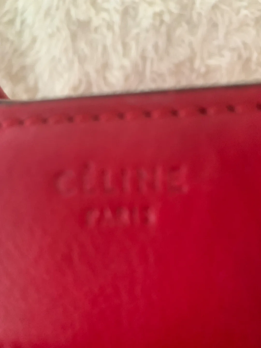 Celine Red Leather Handbag Moving sales.Port Coquitlam image indicator(4)
