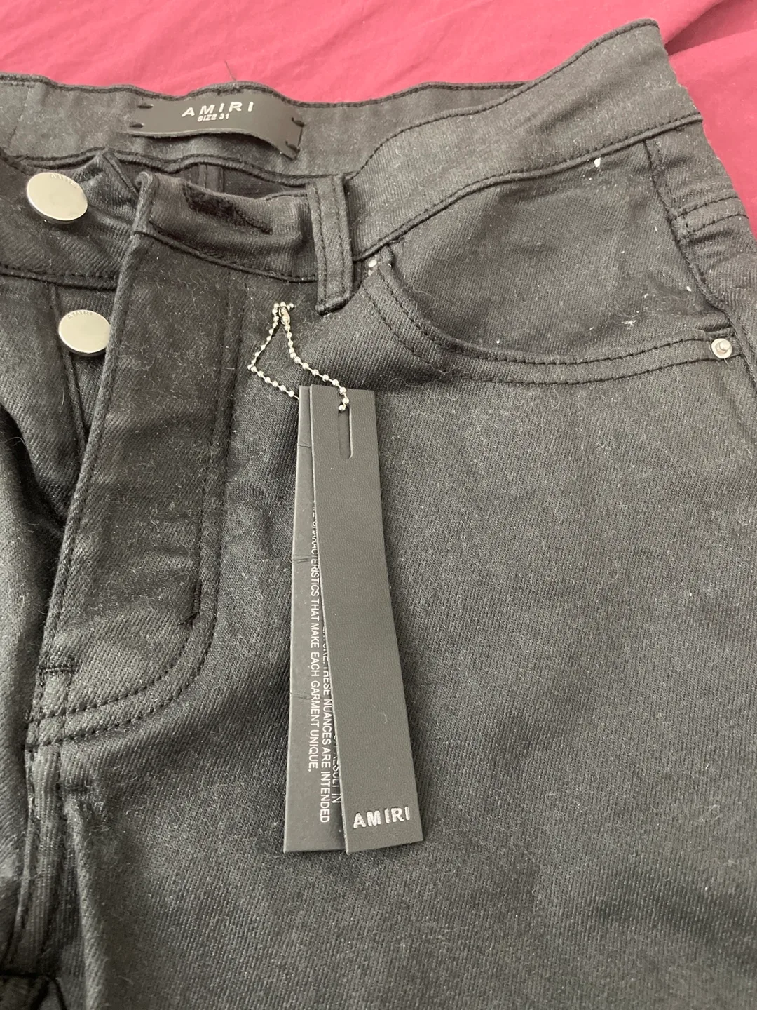 AMIRI Black Jeans Size 31 thumbnail