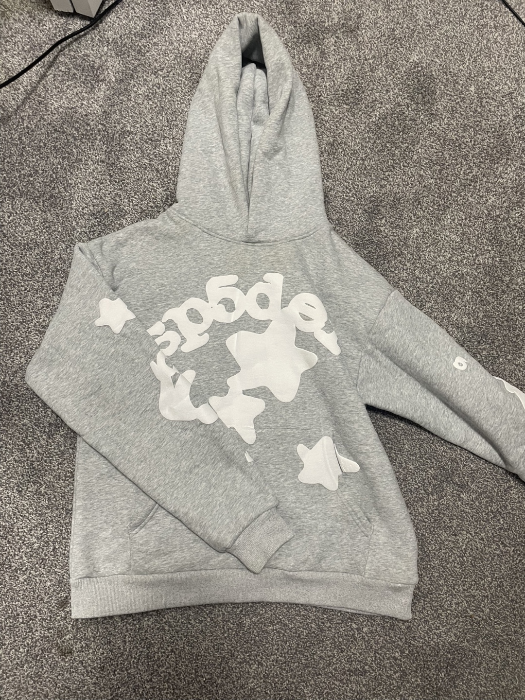 Sp5der Hoodie - Grey - Size M