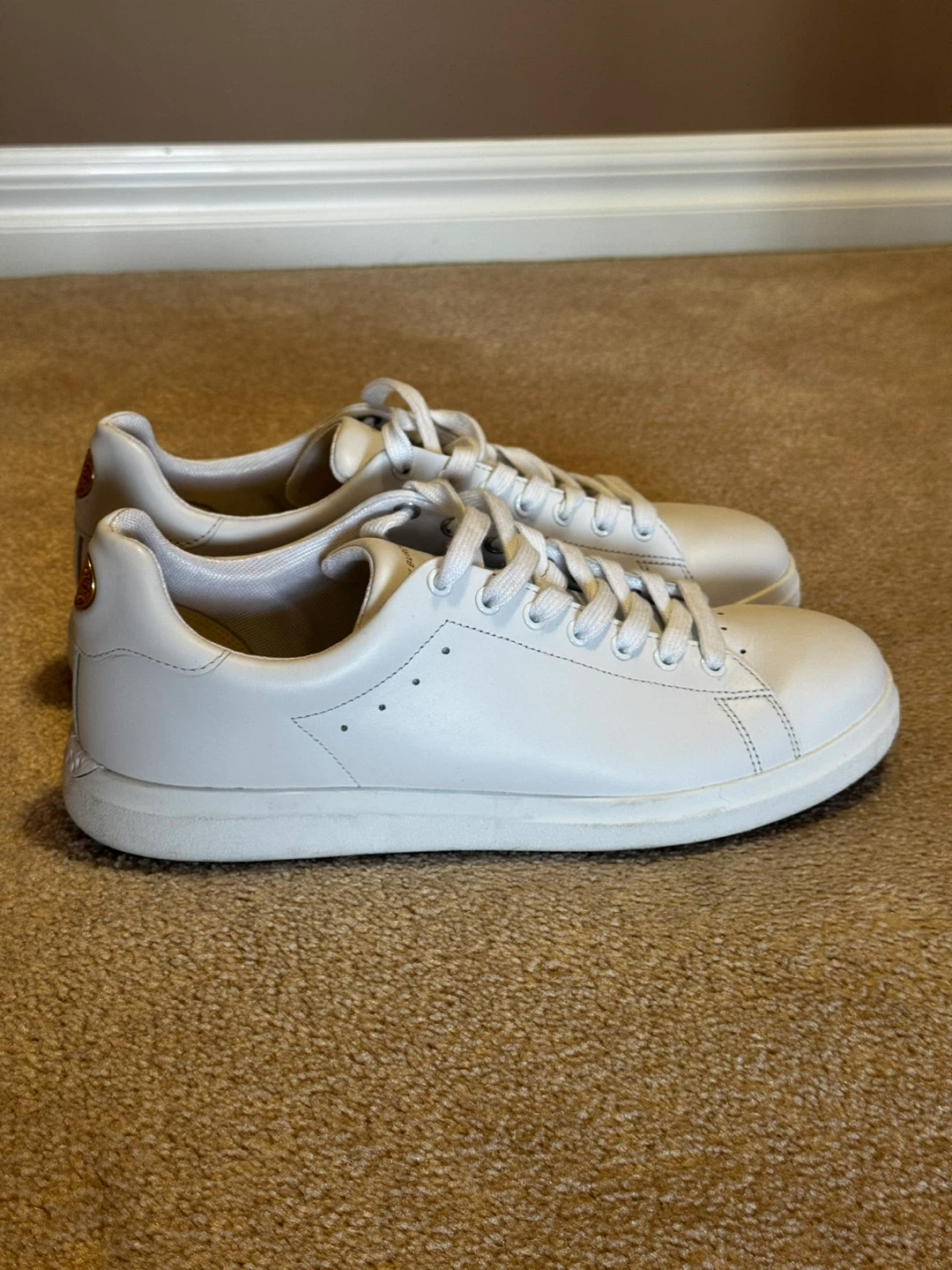 Tory Burch White Leather Sneakers