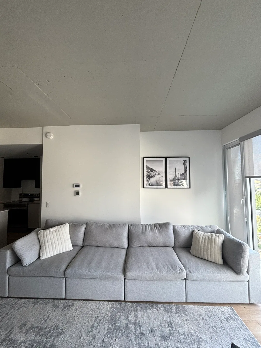 Cozey Cielio Collection Sofa - Light Grey thumbnail