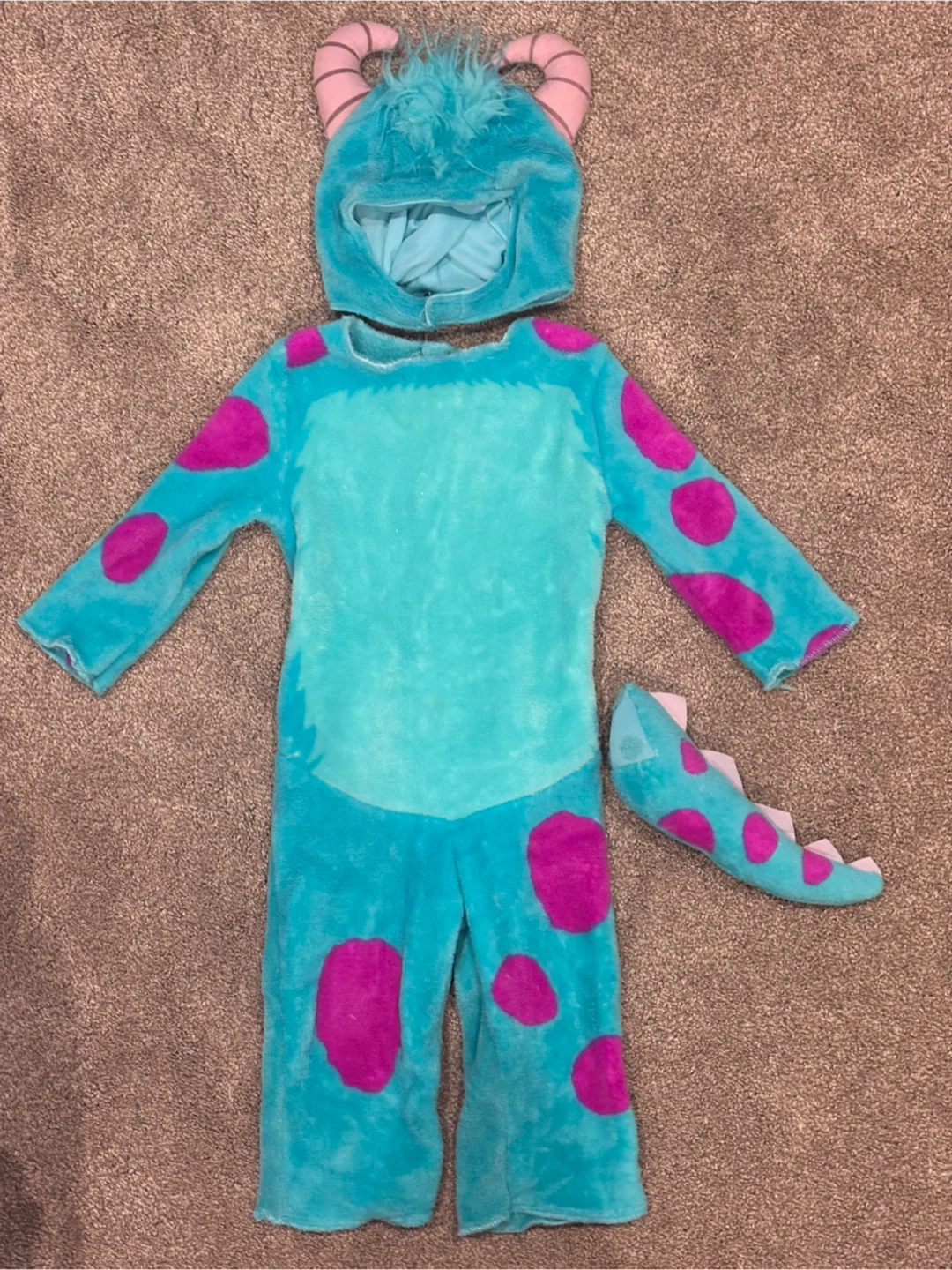 Disney Monsters Inc. Sully Costume - Size S (1T-3T)