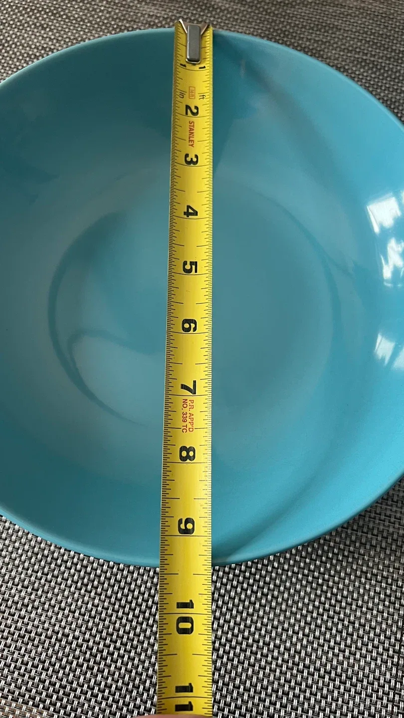 Set of 4 IKEA Turquoise Pasta/Soup/Salad Stoneware Plates  🧡 image indicator(5)