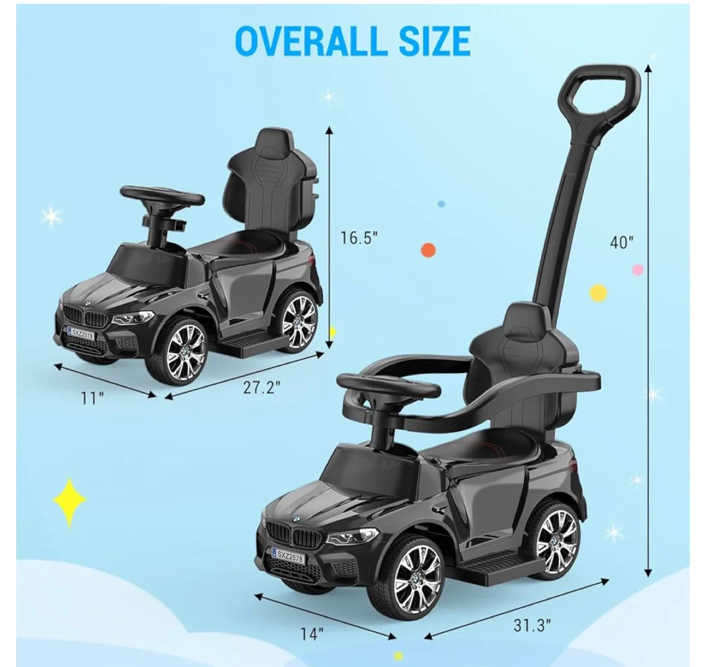 BMW M5 Ride-On Car - Black image indicator(2)