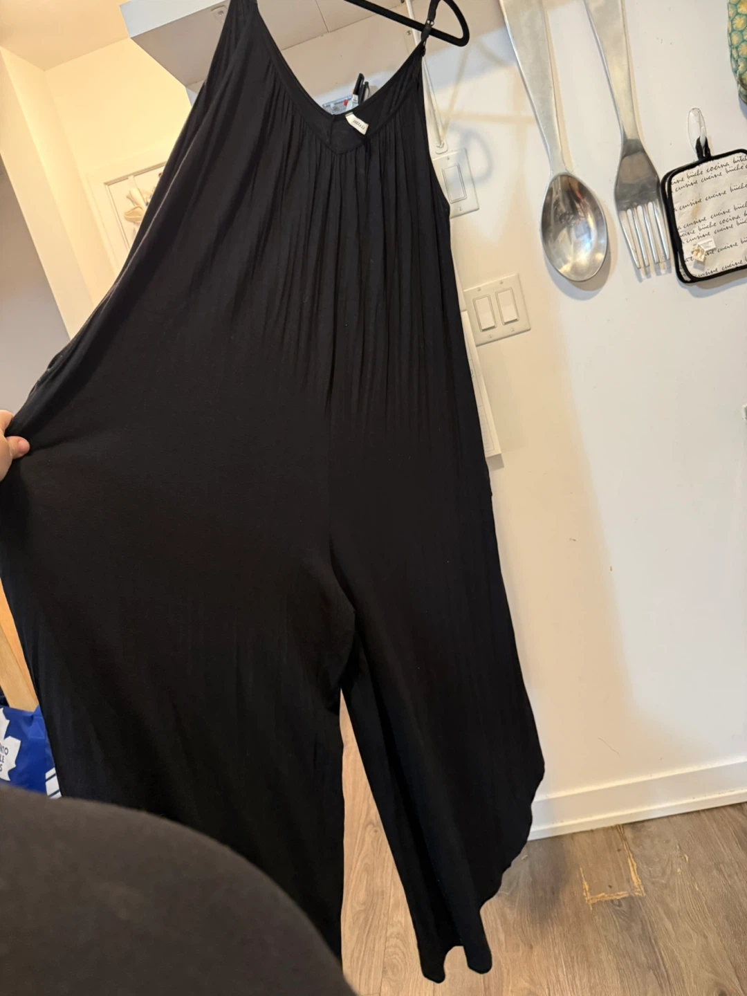 Emerald Black Wide-Leg Jumpsuit – Size 2X - photo 2