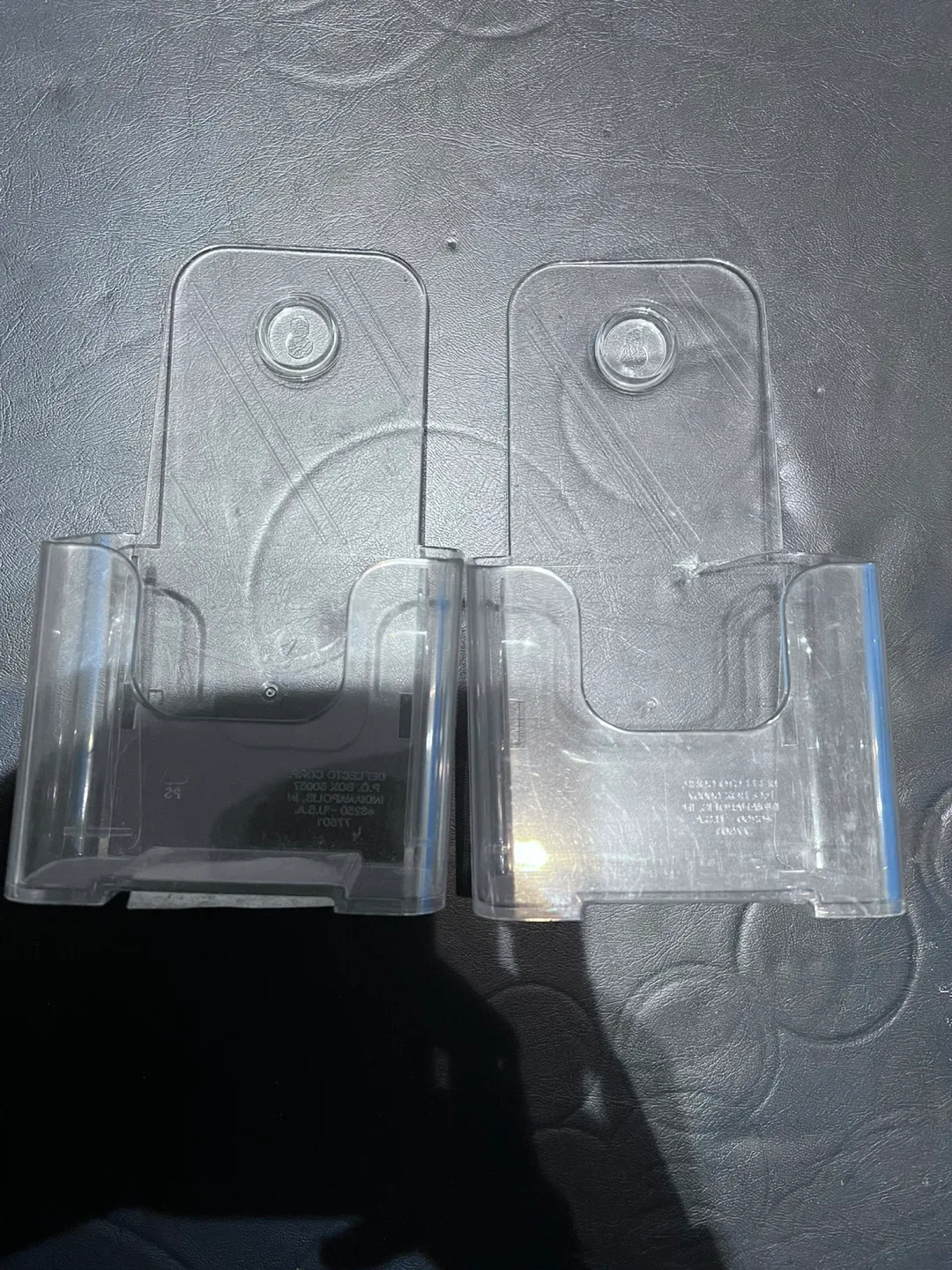 Clear Plastic Brochure Holders - Set of 2