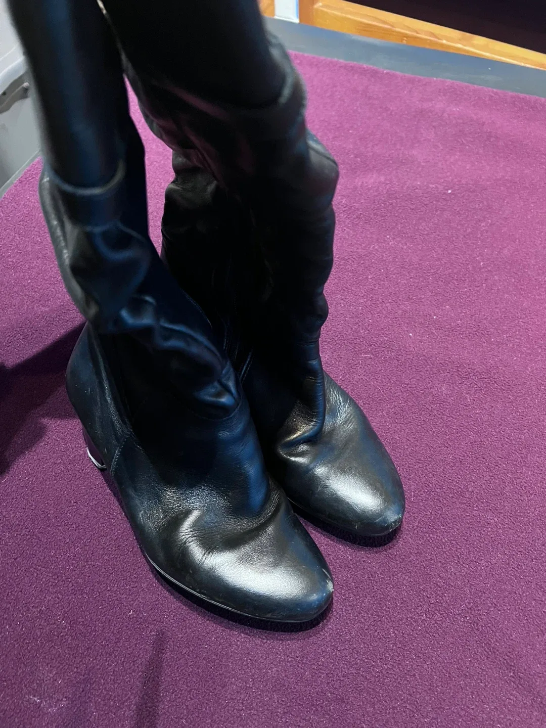 Black Leather Boots - Size 37 image indicator(4)