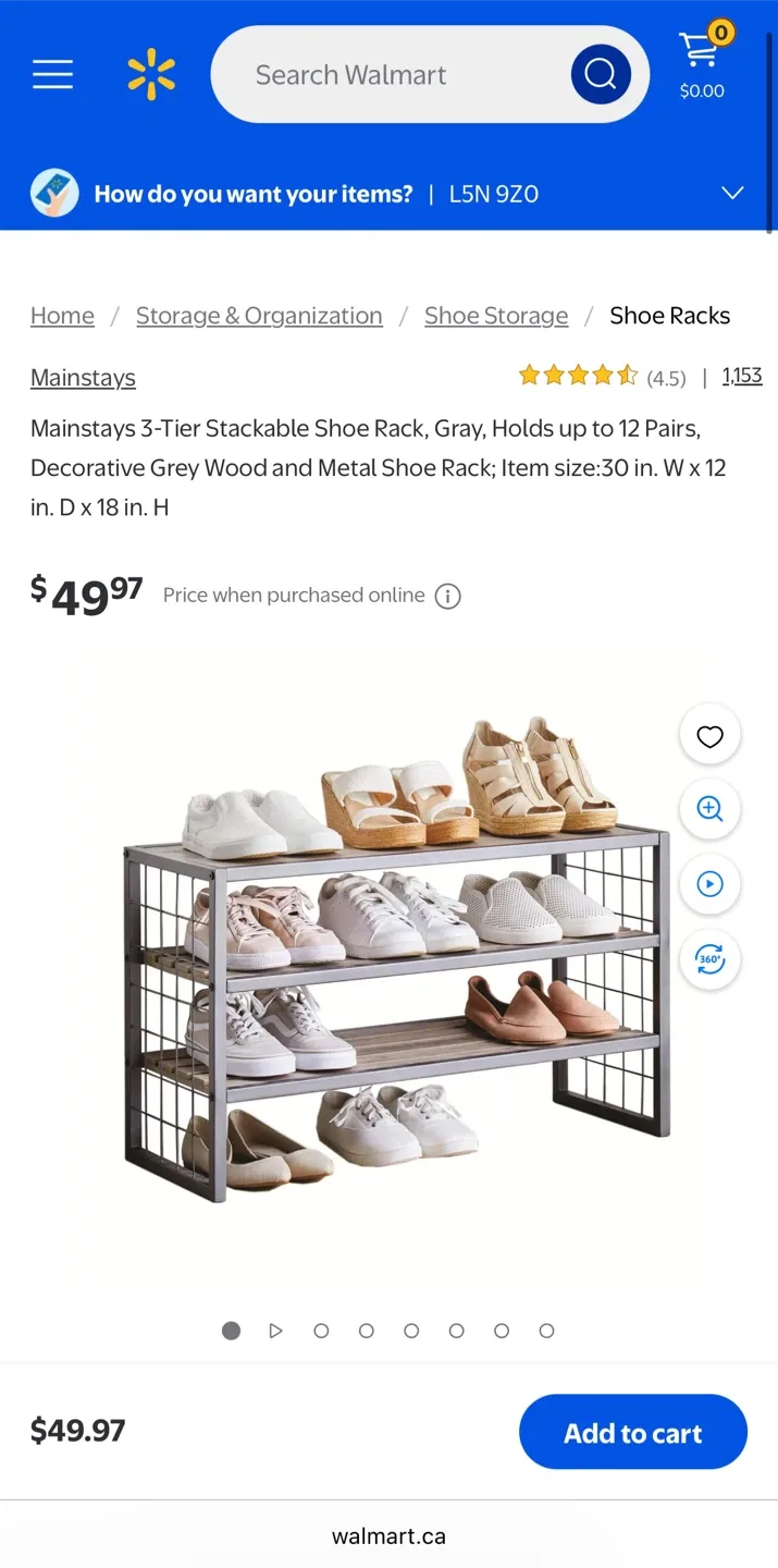 4-Tier Shoe Rack - Holds 16 Pairs of Shoes image indicator(8)