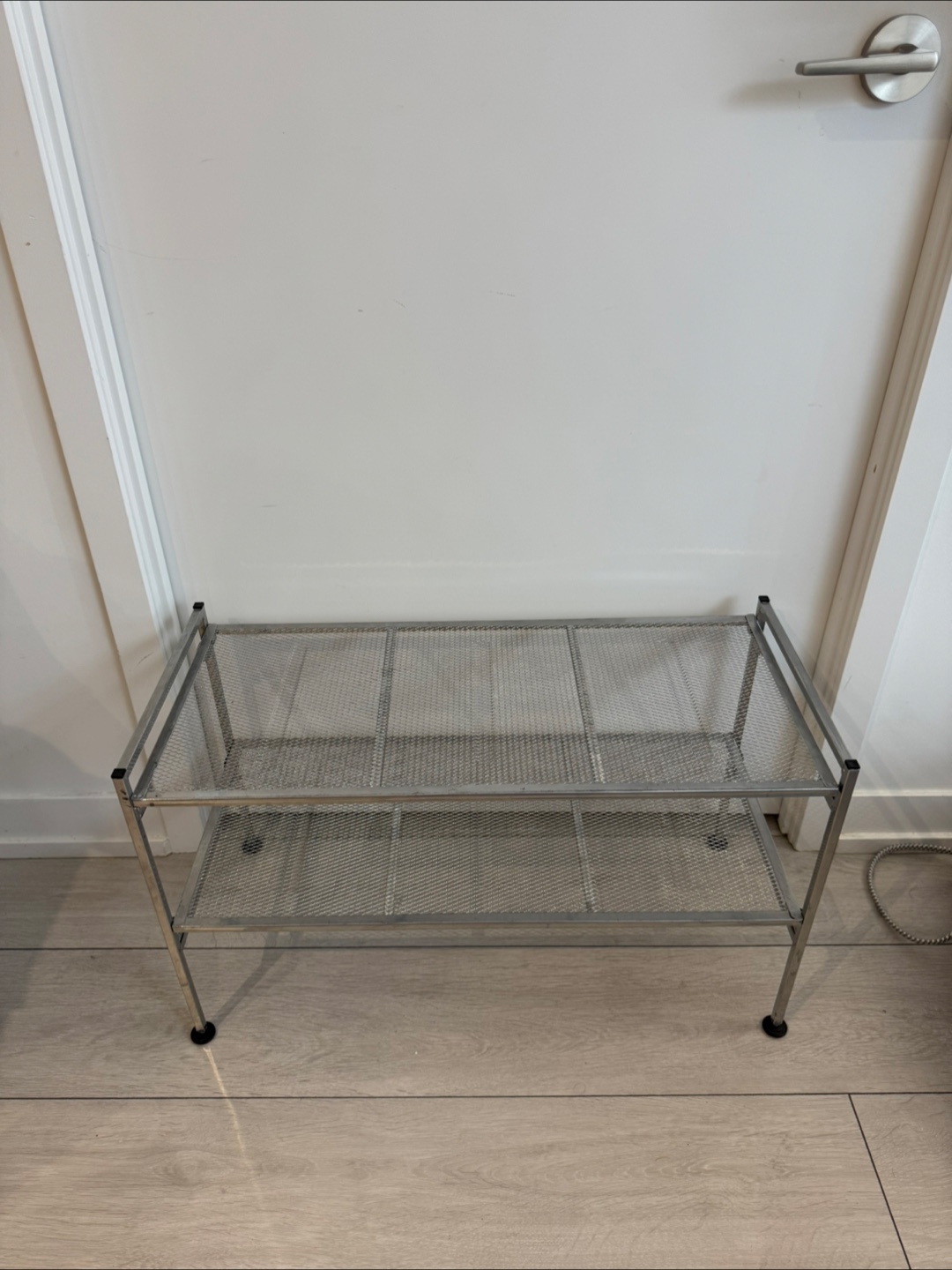Silver Shoe Rack