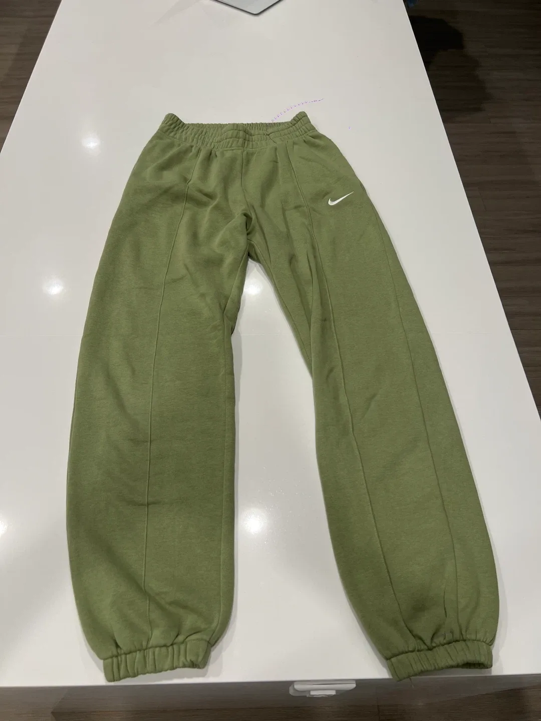 Nike Fleece Pants XS Olive Green thumbnail
