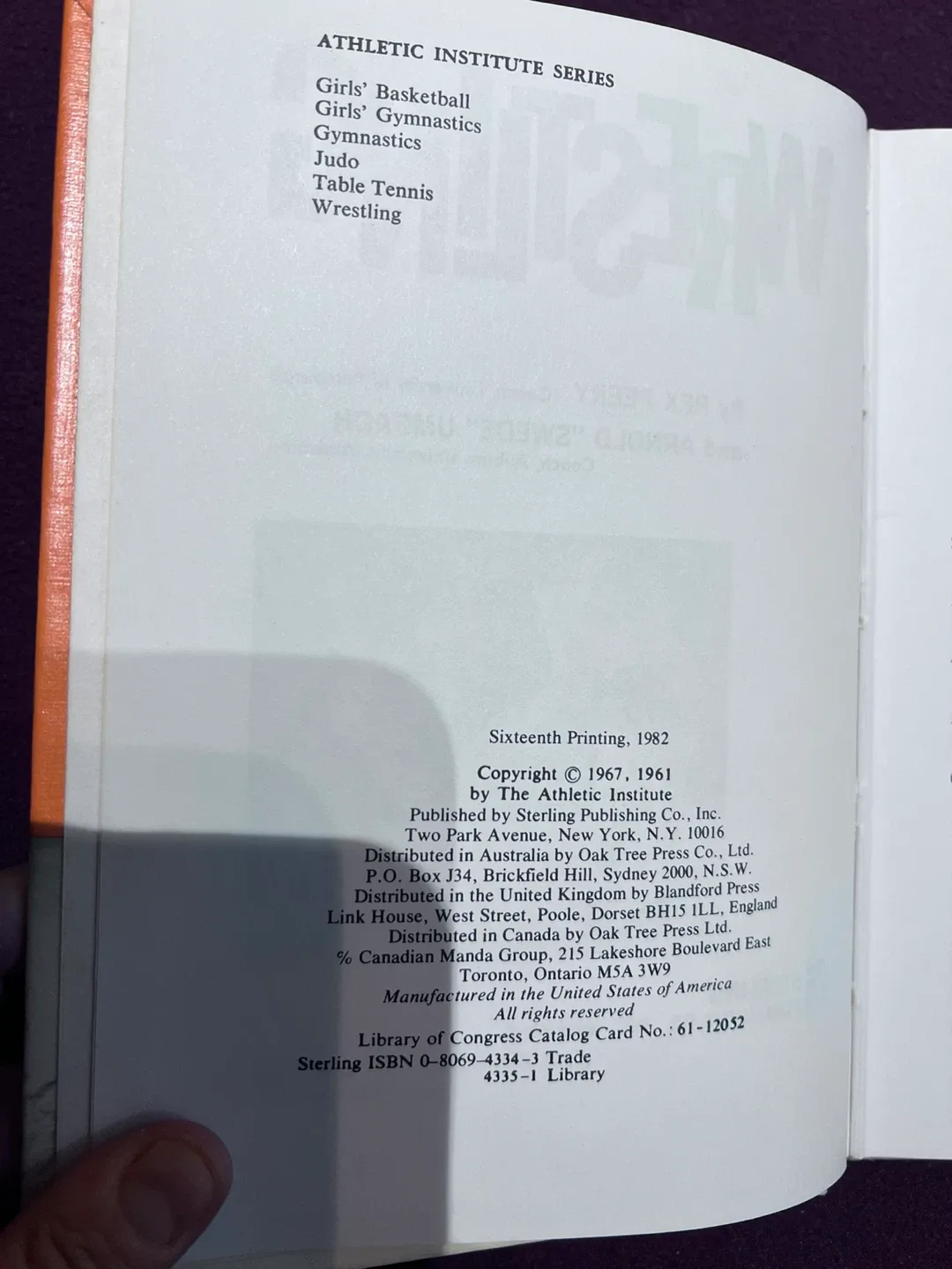 Wrestling Book by Rex Peery & Arnold "Swede" Umbach image indicator(3)